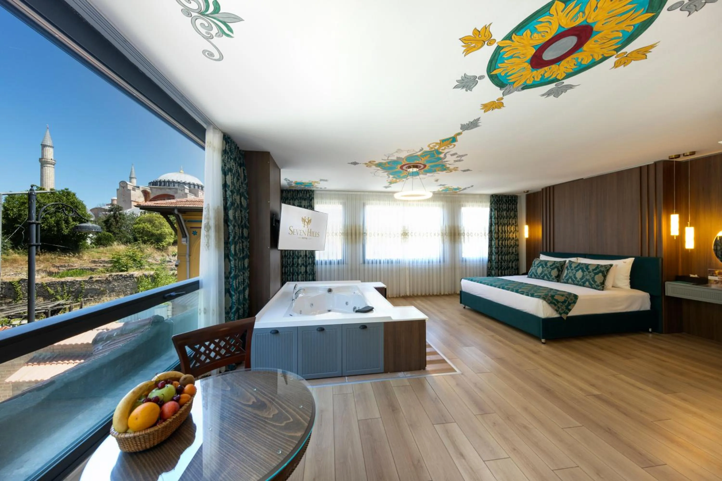 View (from property/room), Bed in Seven Hills Hotel - Special Category