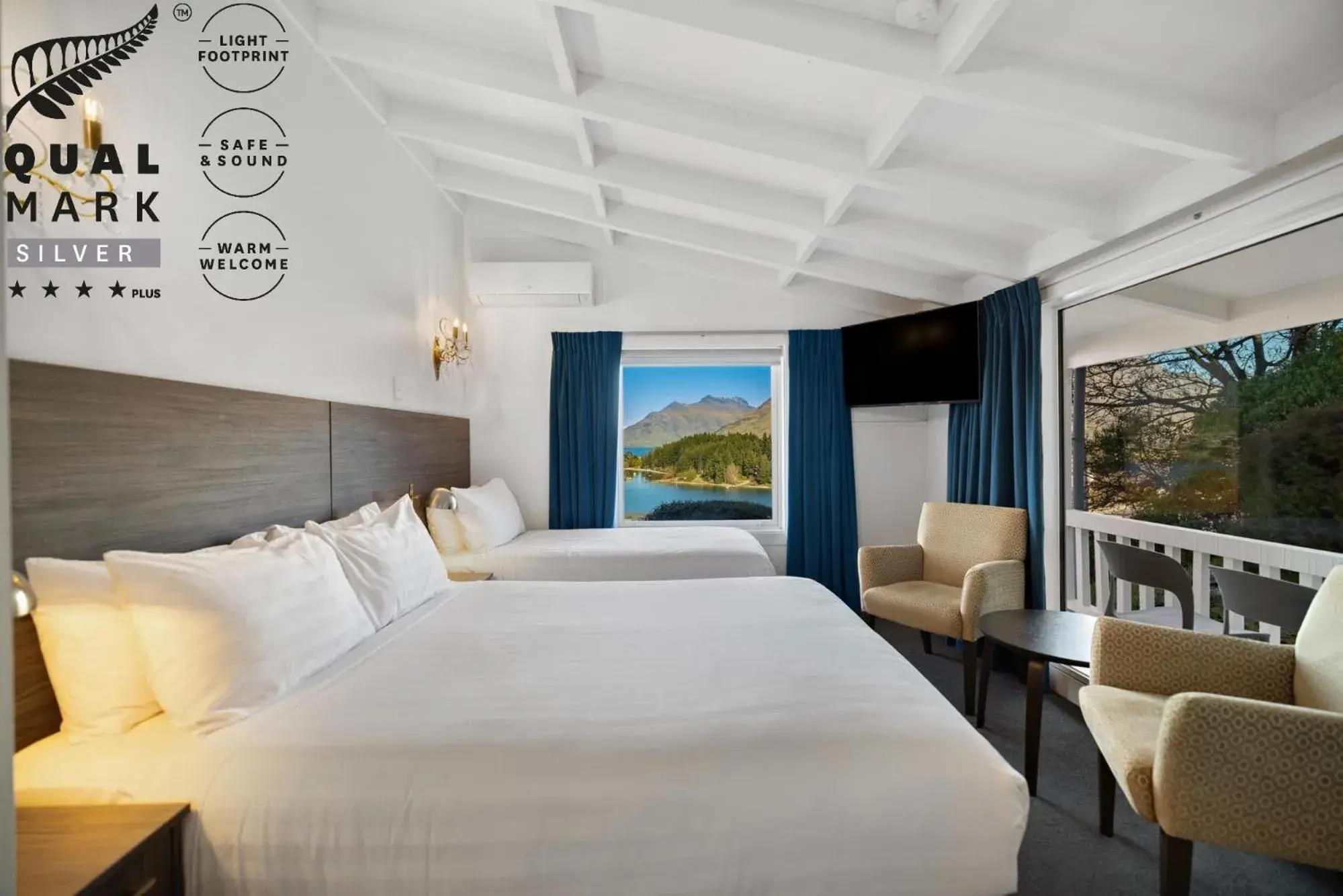 Studio Twin Room With a Lake And Mountain View - single occupancy in Lakeview Colonial Motel Studio Twin Room With a Lake And Mountain View - single occupancy in Lakeview Colonial Motel