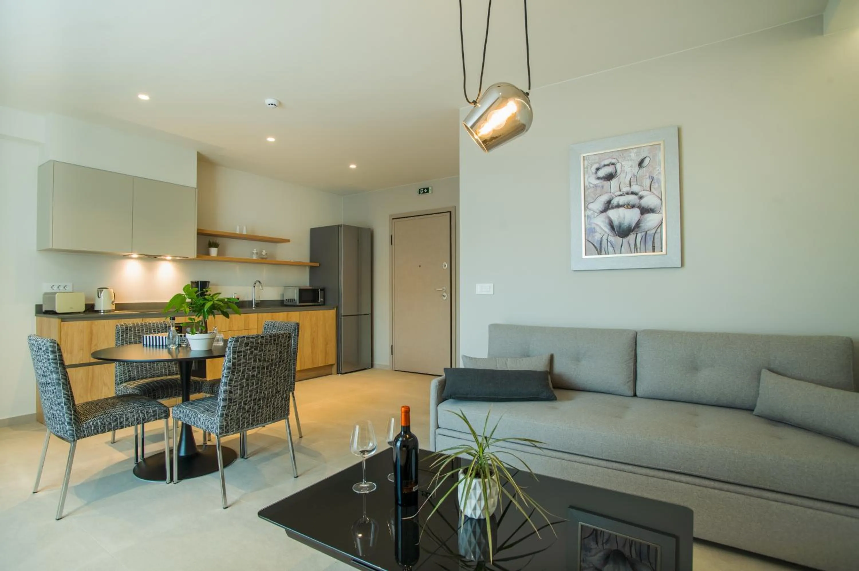 Kitchen or kitchenette in Celine Luxury Apartments & Suites