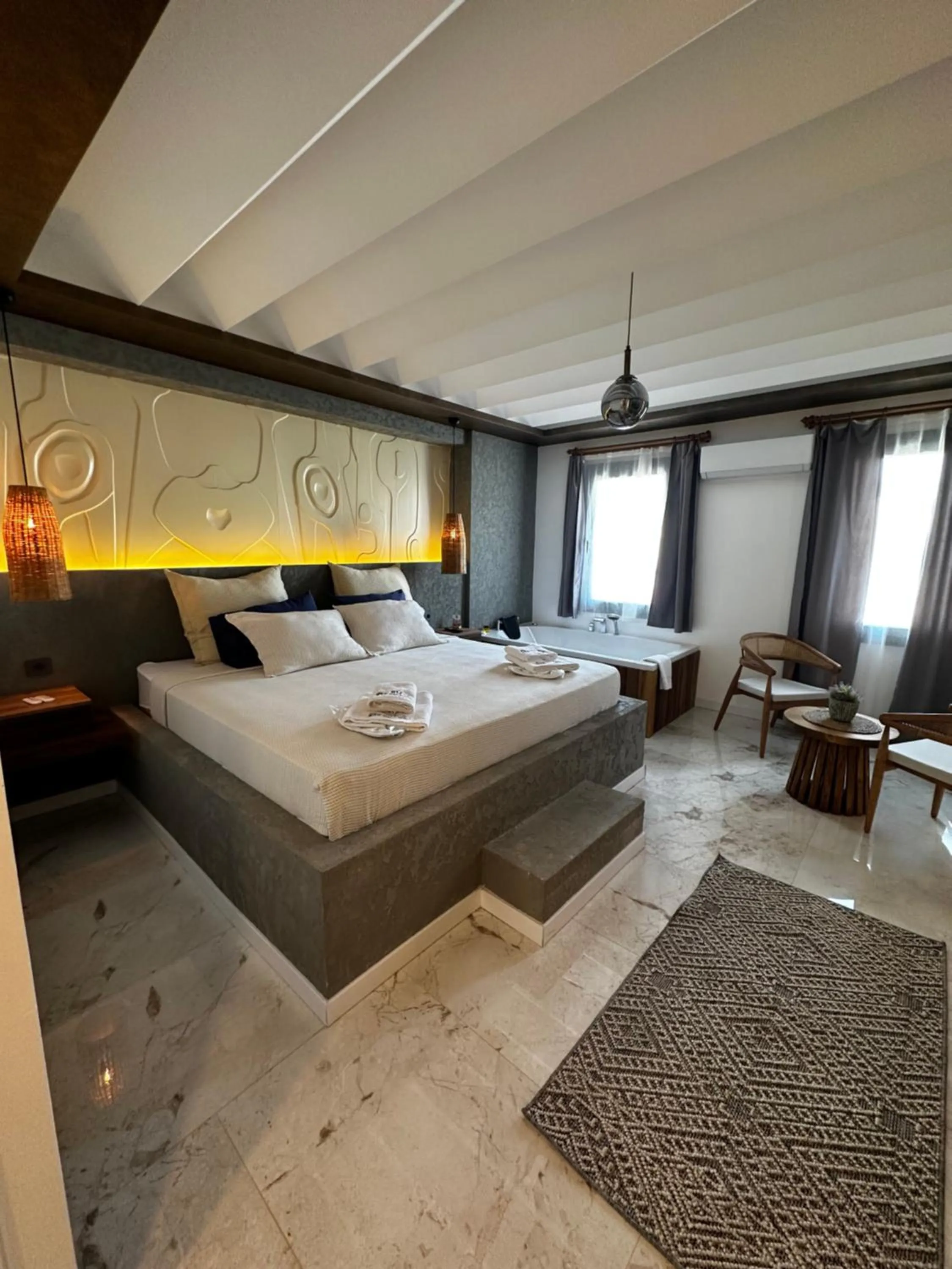 Bed in RÜYA BOHEME HOTEL BODRUM