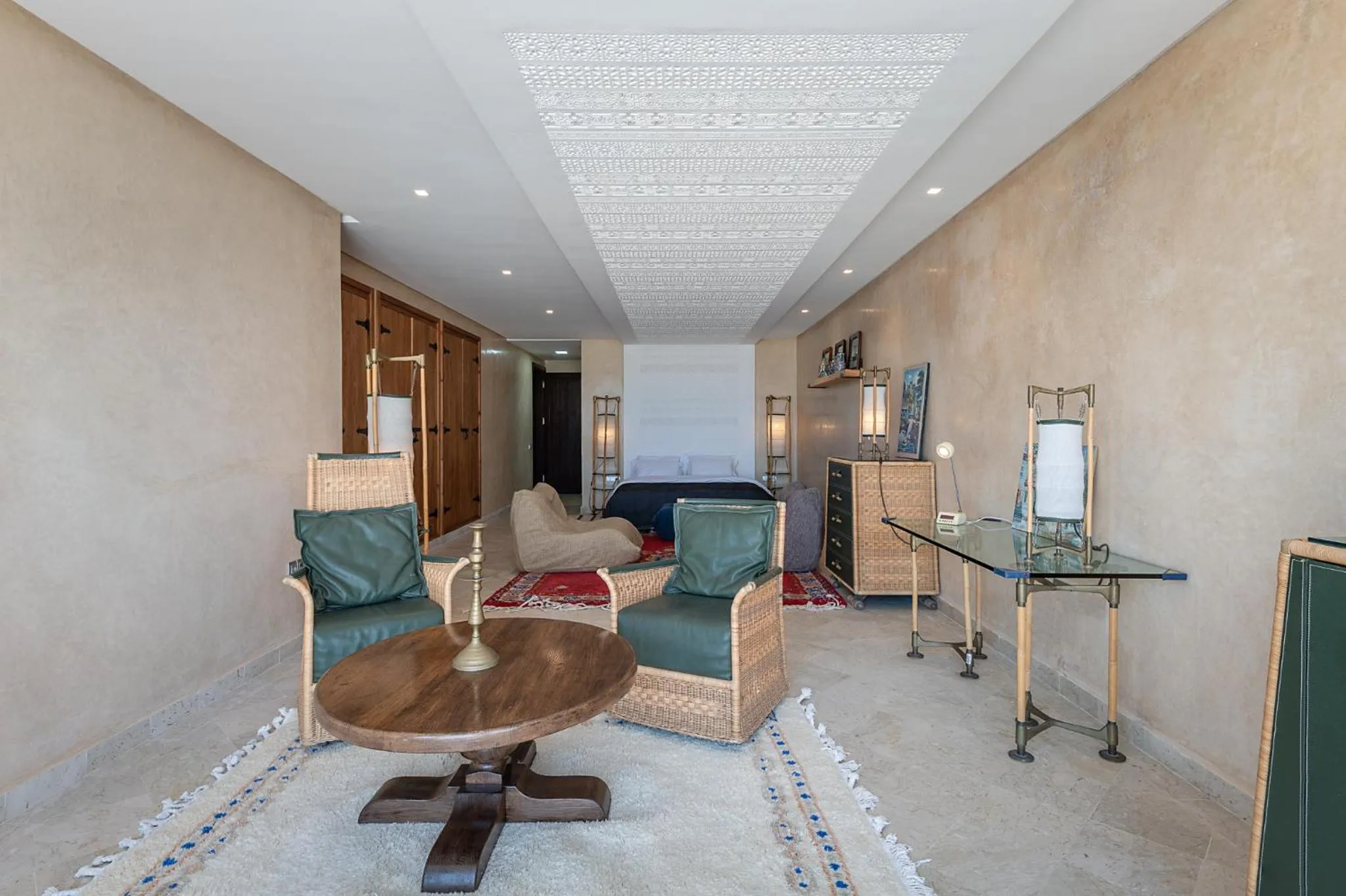 Seating area in La Villa Joubert