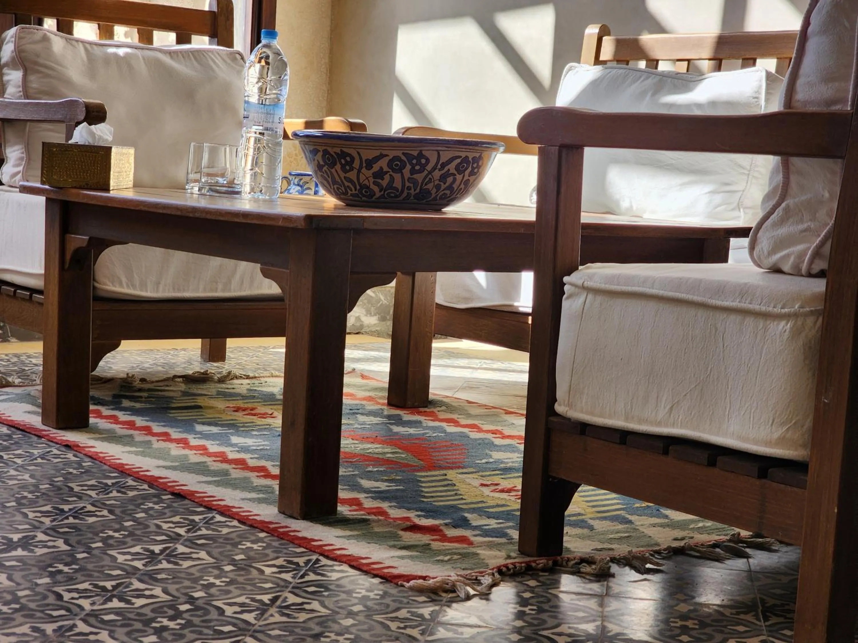 Seating area in La Villa Joubert