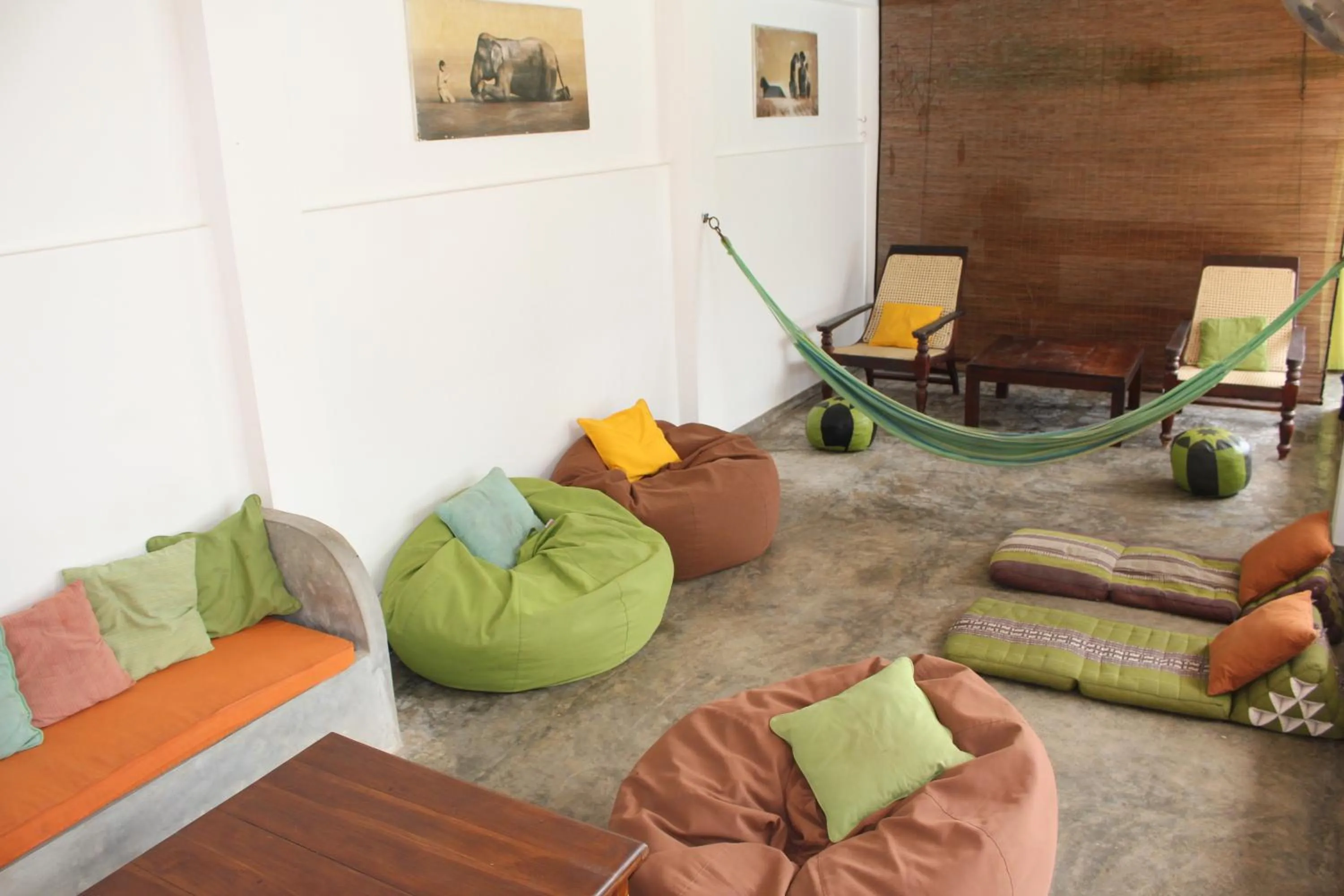 Seating area in Lion's Rest