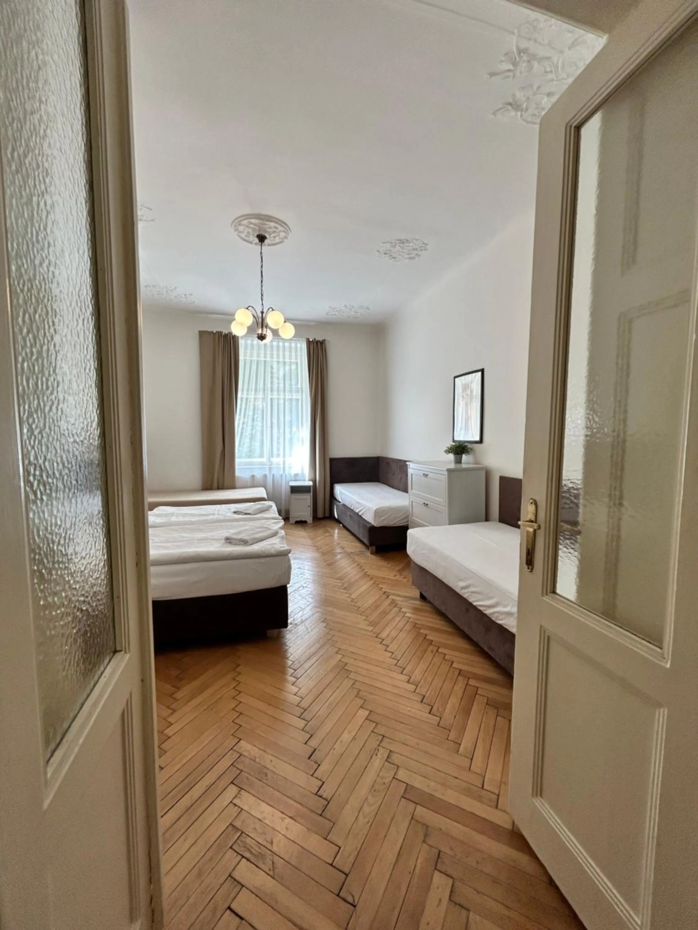 Bed in Prague Central Exclusive Apartments