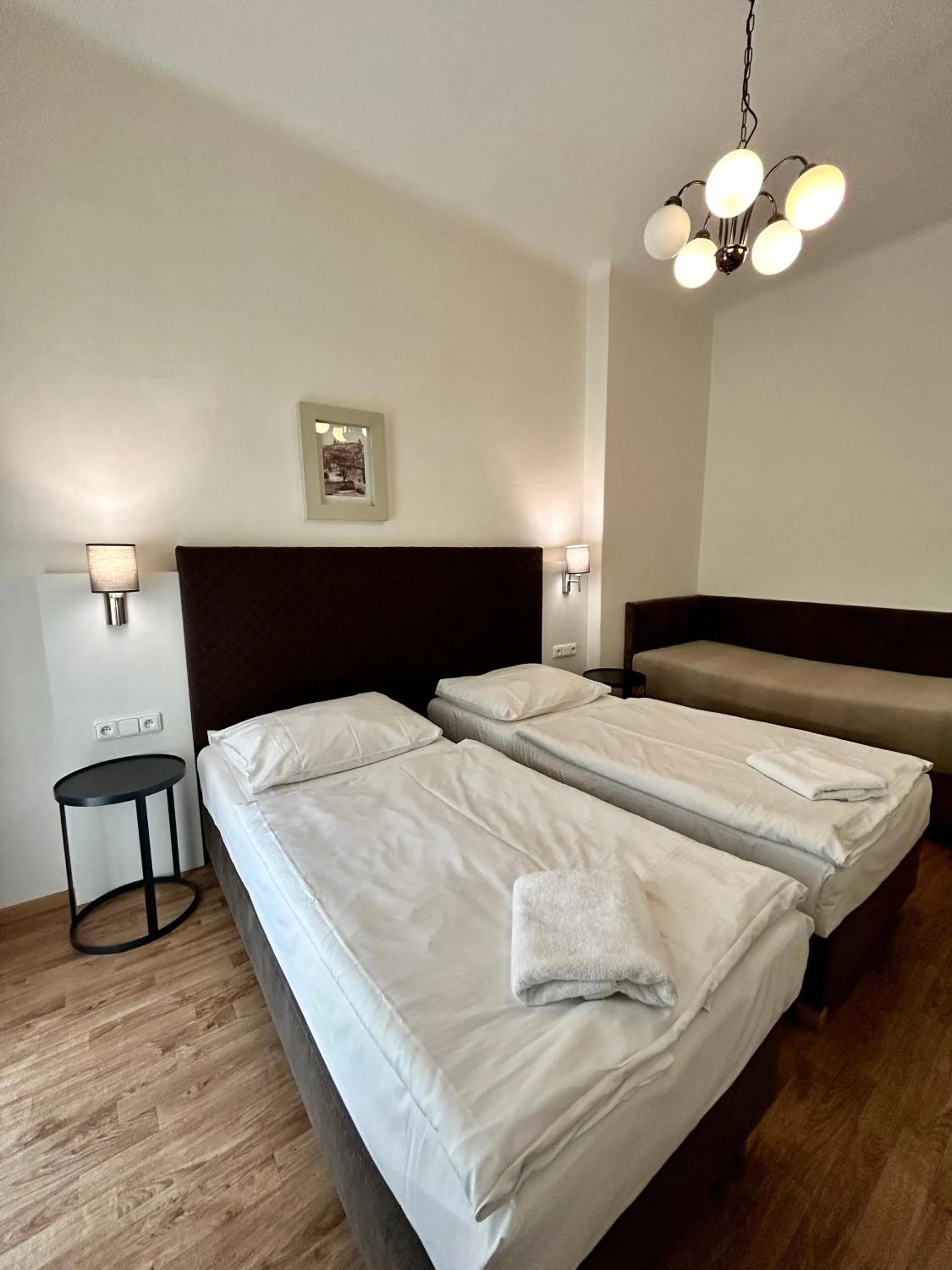 Bed in Prague Central Exclusive Apartments