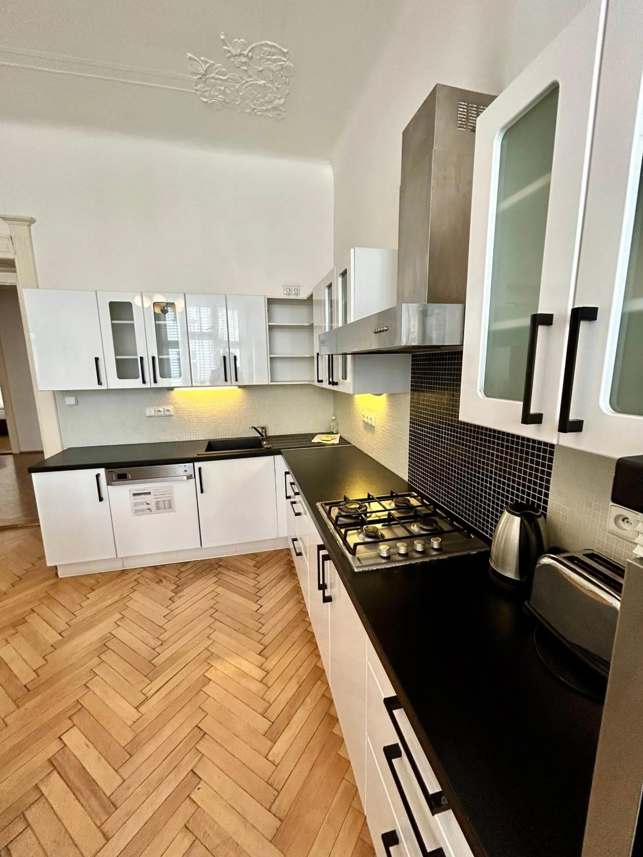 Kitchen or kitchenette in Prague Central Exclusive Apartments