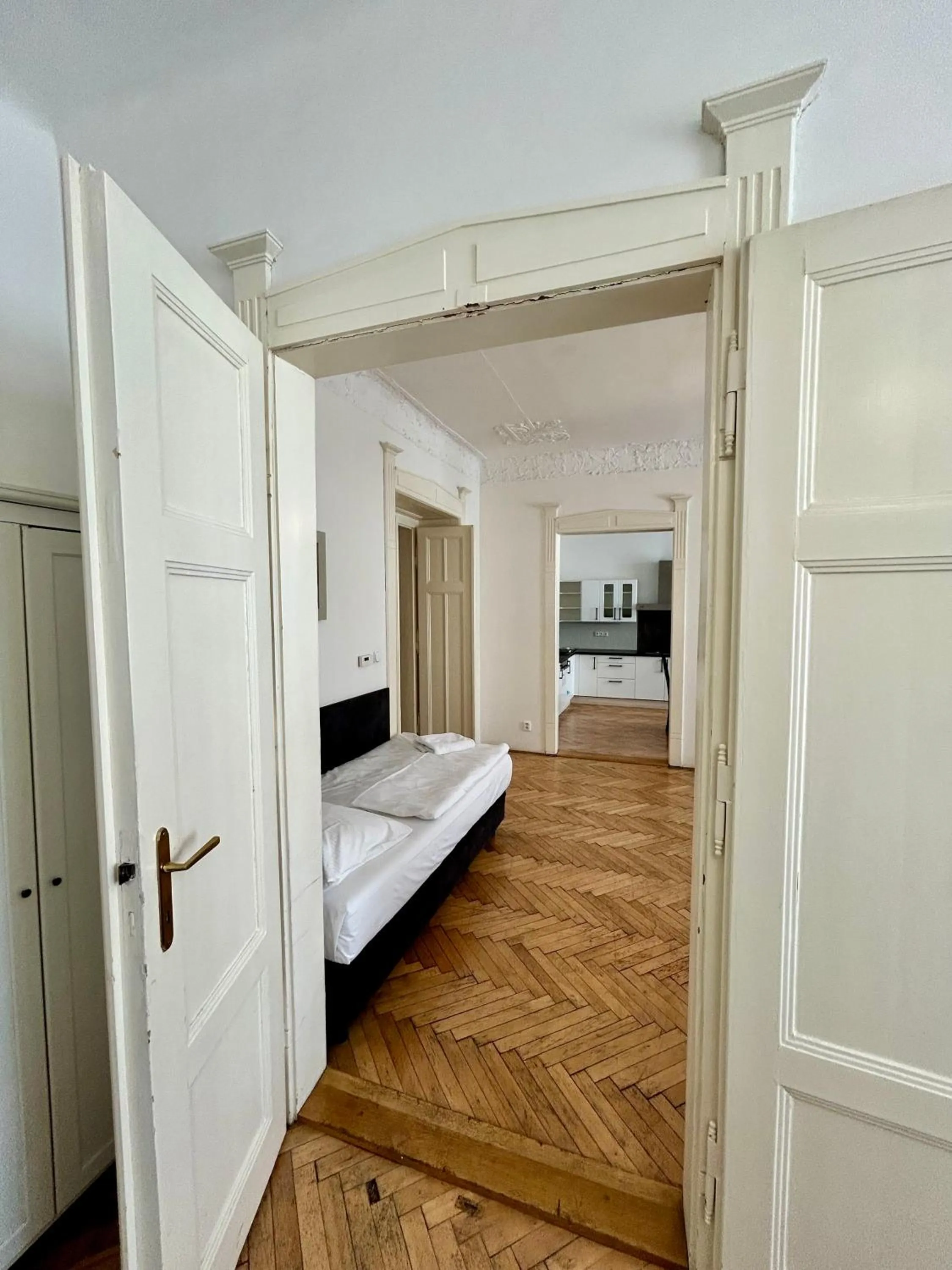 Bed in Prague Central Exclusive Apartments