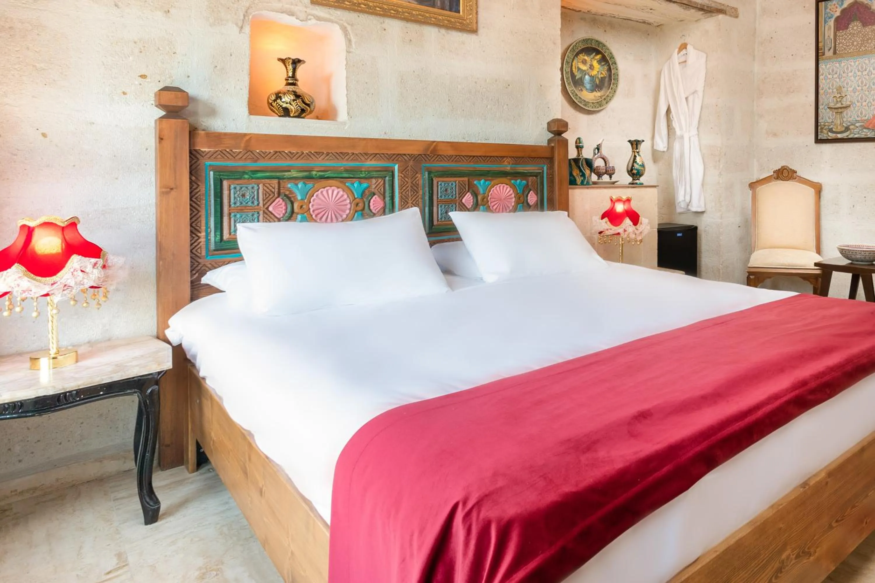 Bed in HacıAşık Konağı Butik Hotel