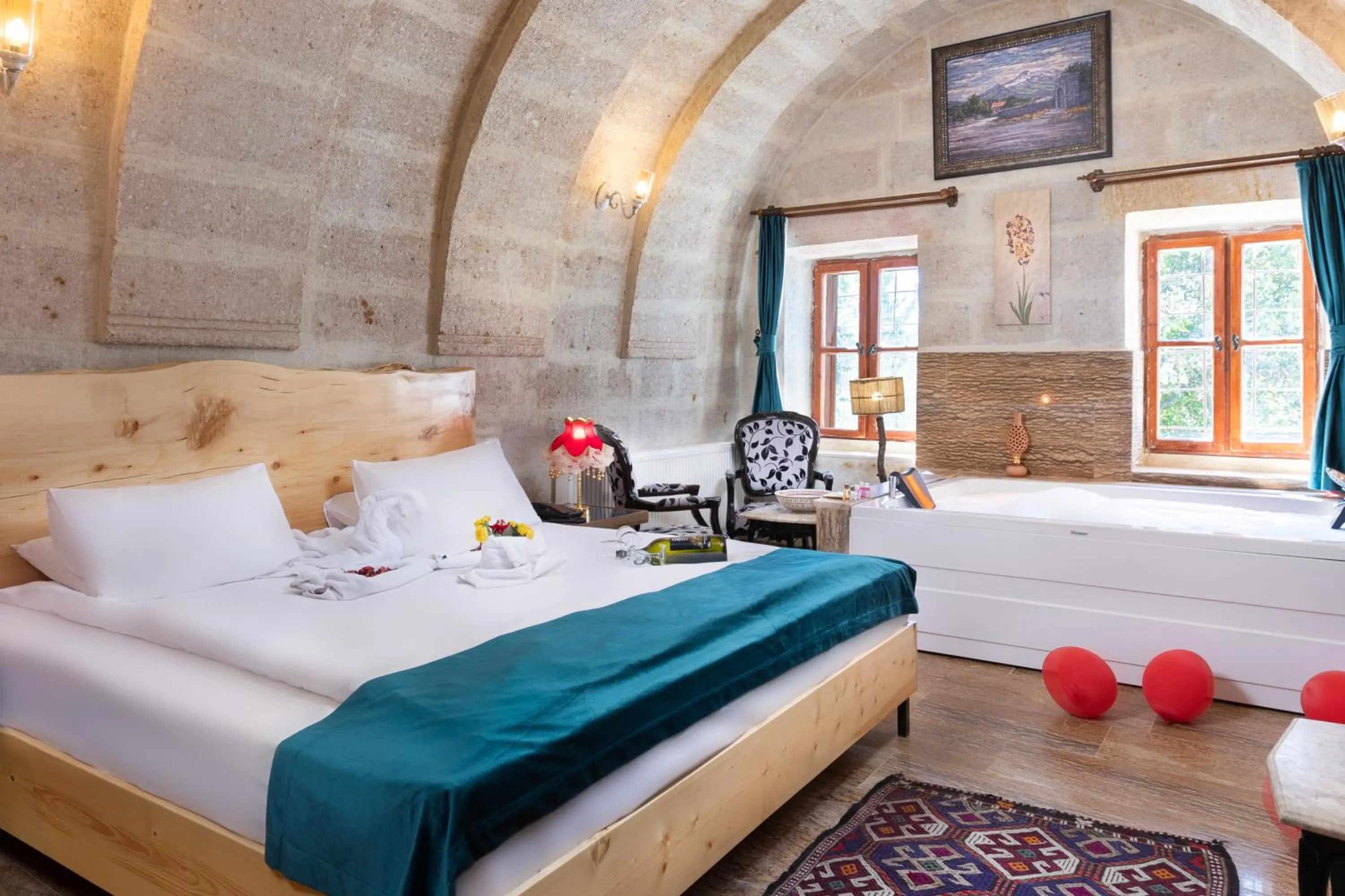 Bed in HacıAşık Konağı Butik Hotel