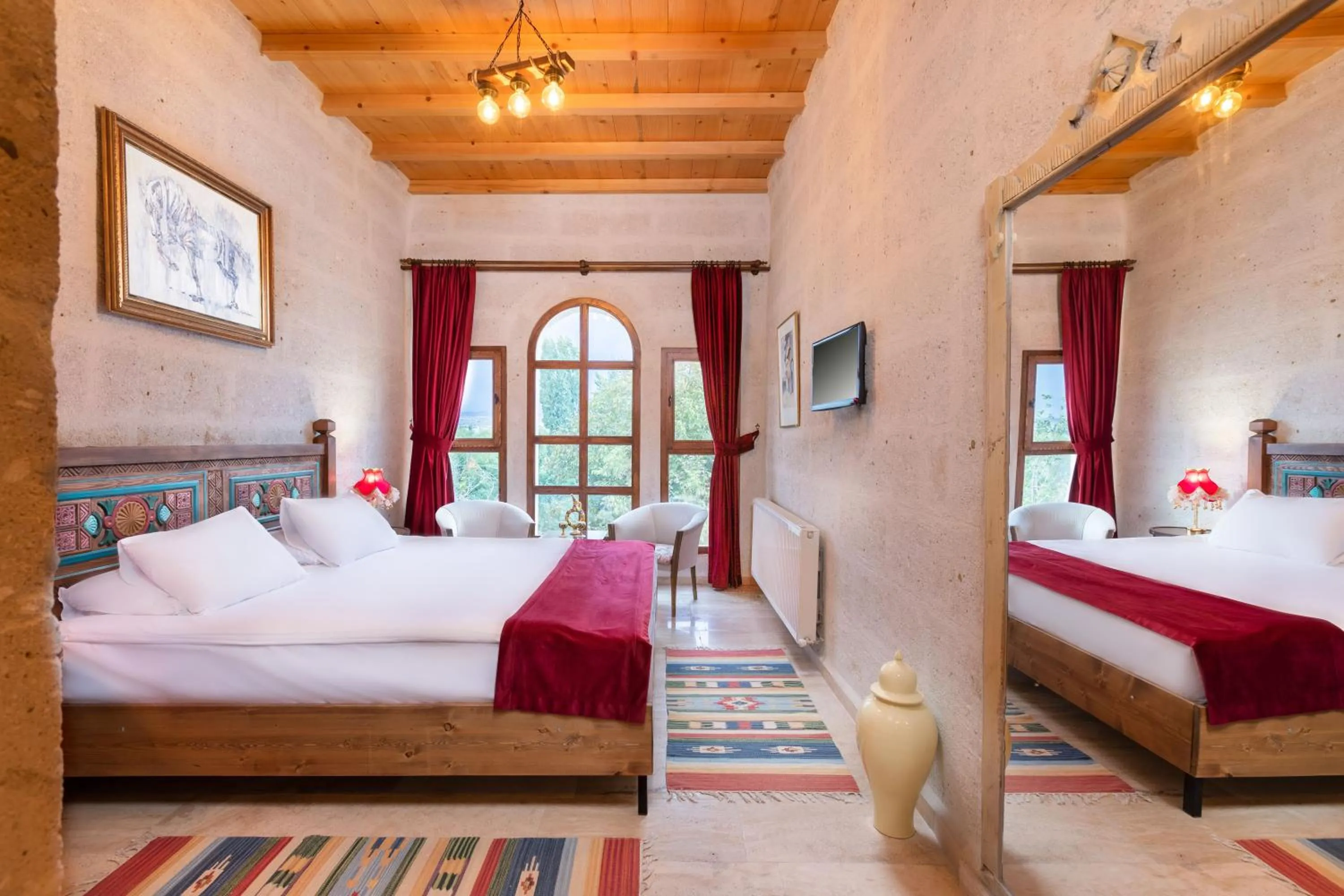 Bed in HacıAşık Konağı Butik Hotel