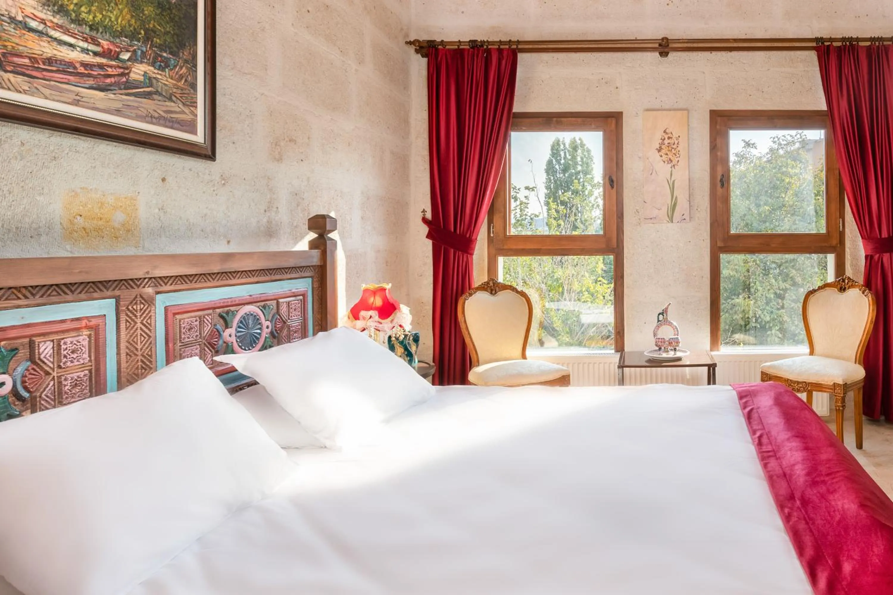 Bed in HacıAşık Konağı Butik Hotel