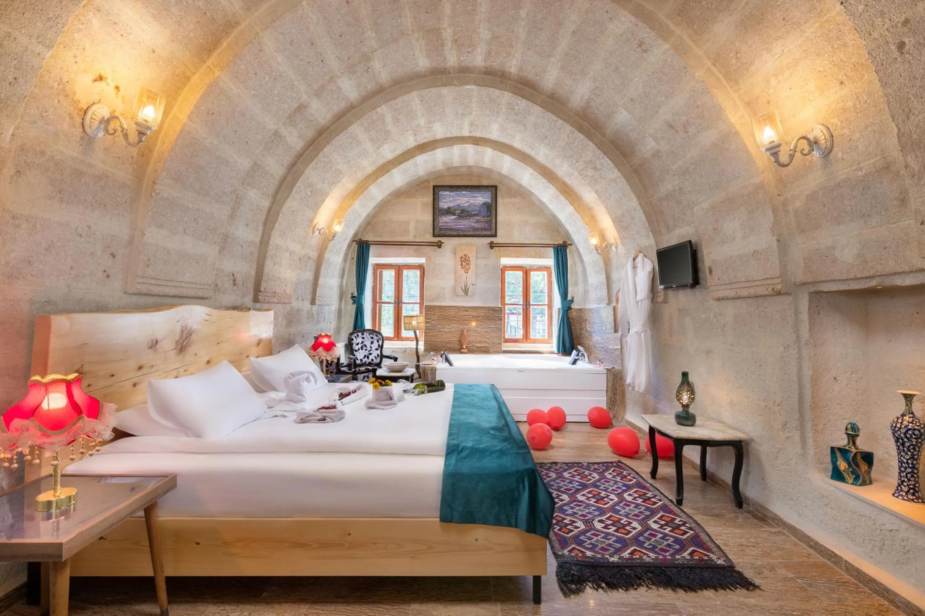 Bed in HacıAşık Konağı Butik Hotel