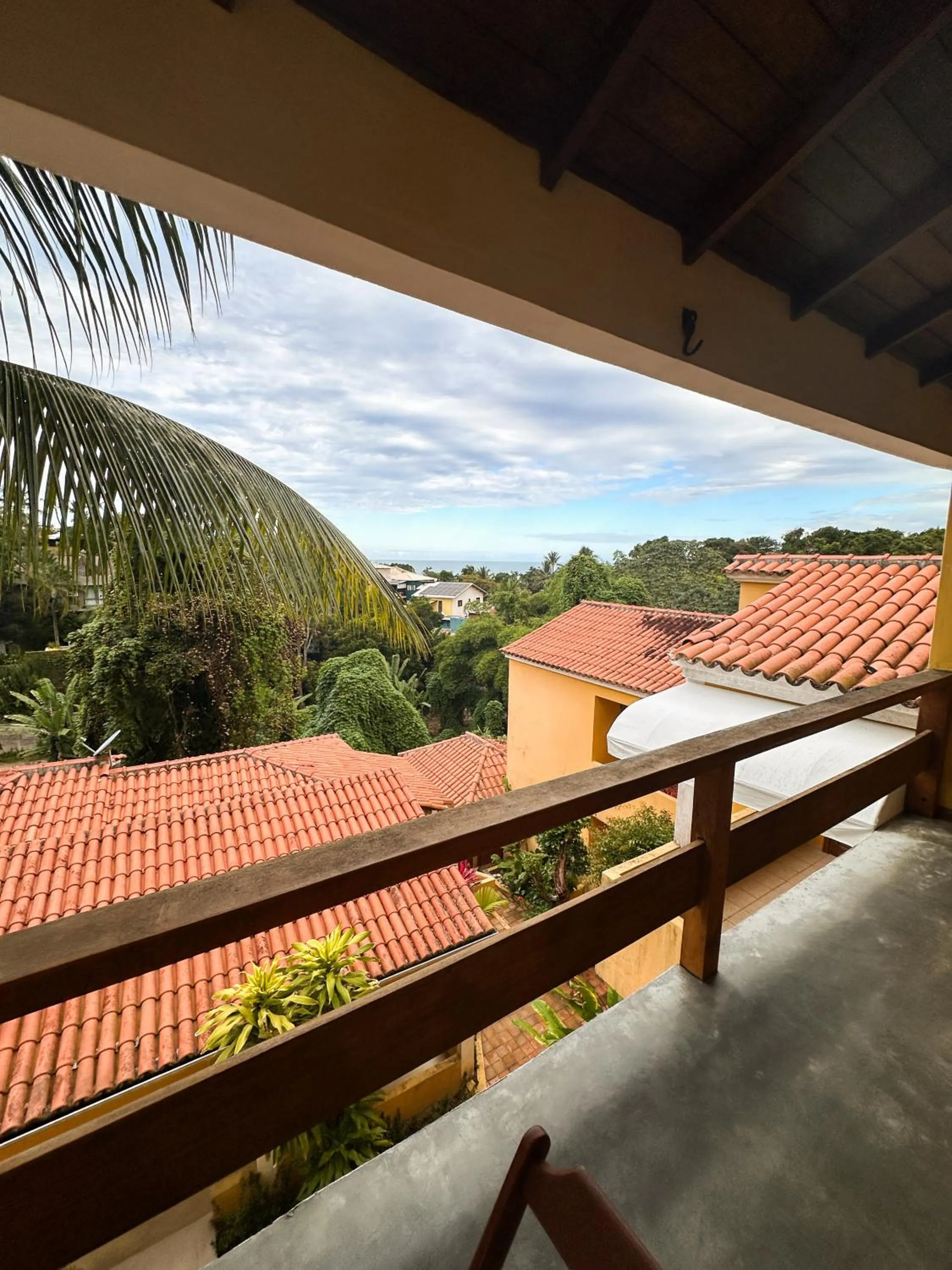 Balcony/Terrace in Pousada Arraial Colonial, Localizada no Centrinho e de Fácil Acesso a Praia e a Rua Mucugê