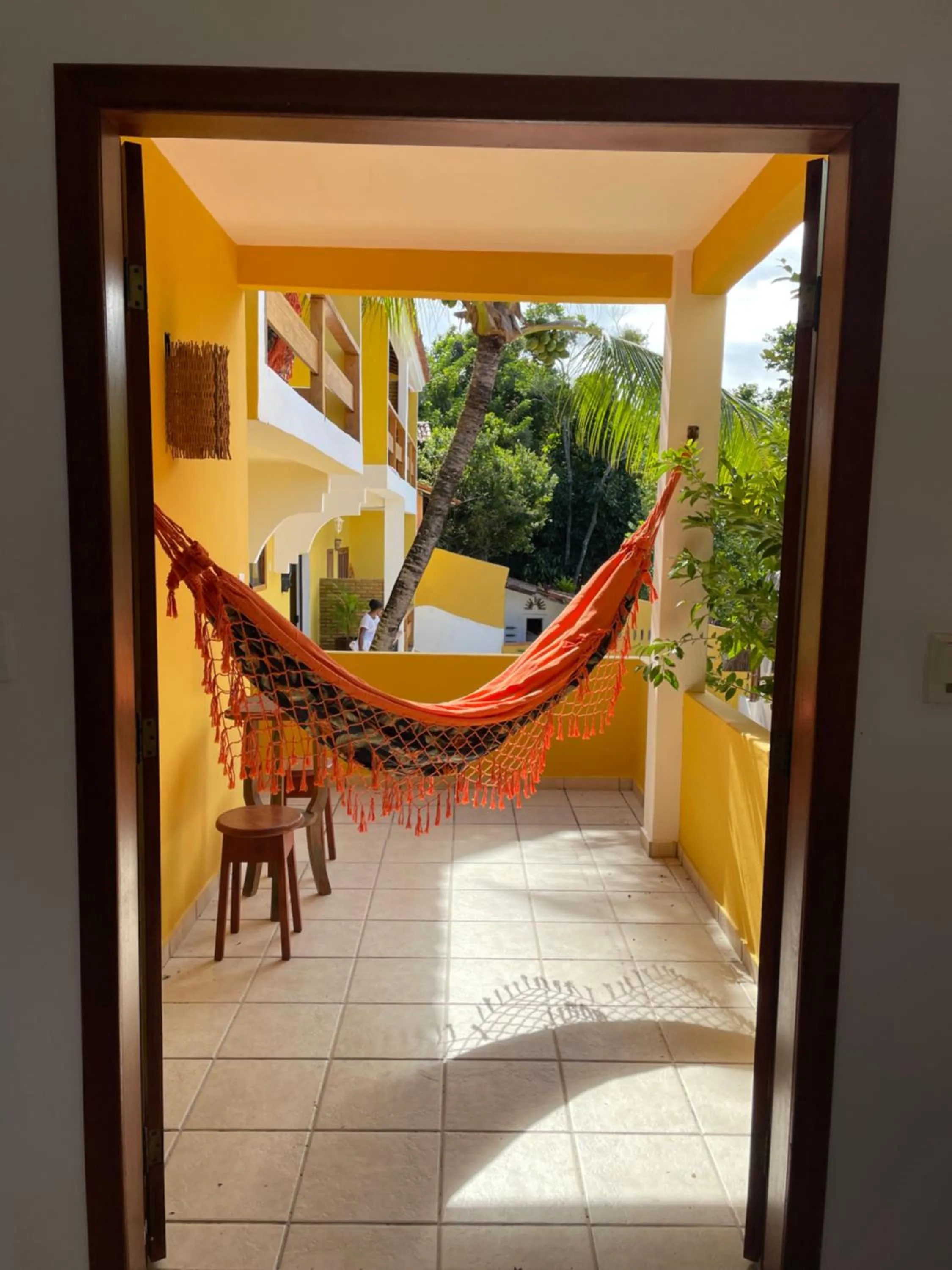 Balcony/Terrace in Pousada Arraial Colonial, Localizada no Centrinho e de Fácil Acesso a Praia e a Rua Mucugê