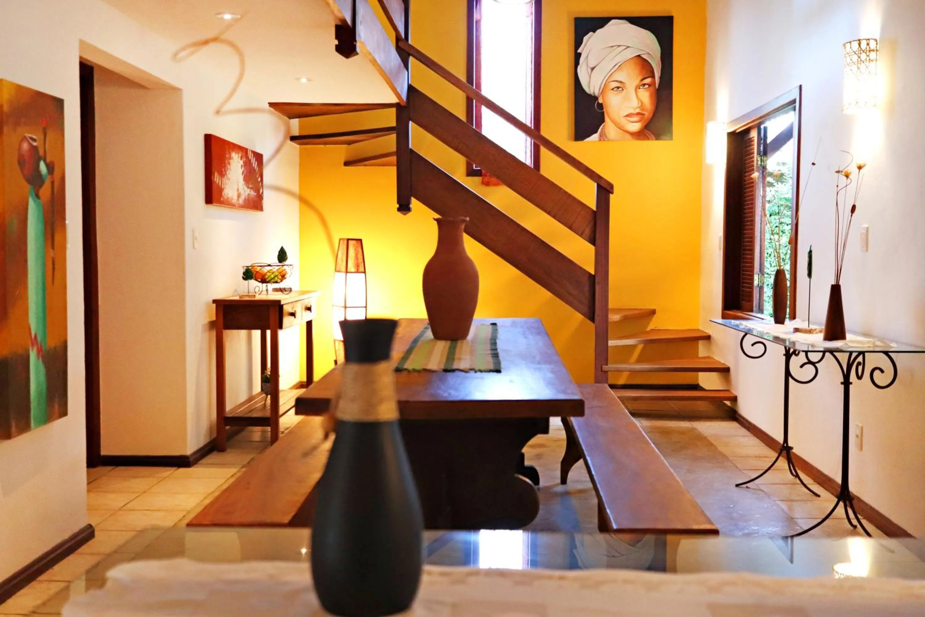 Living room in Pousada Arraial Colonial, Localizada no Centrinho e de Fácil Acesso a Praia e a Rua Mucugê