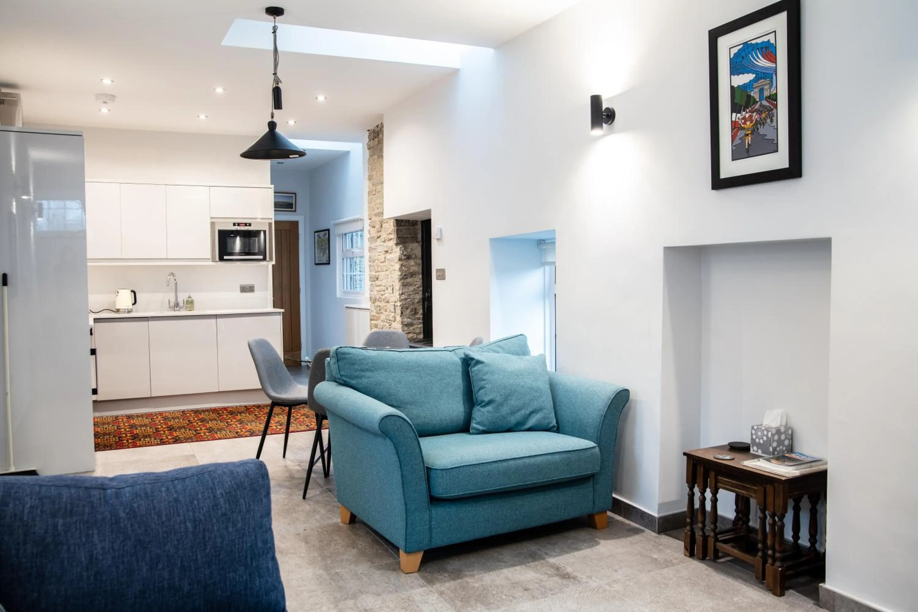 Kitchen or kitchenette in Swansea Valley Holiday Cottages