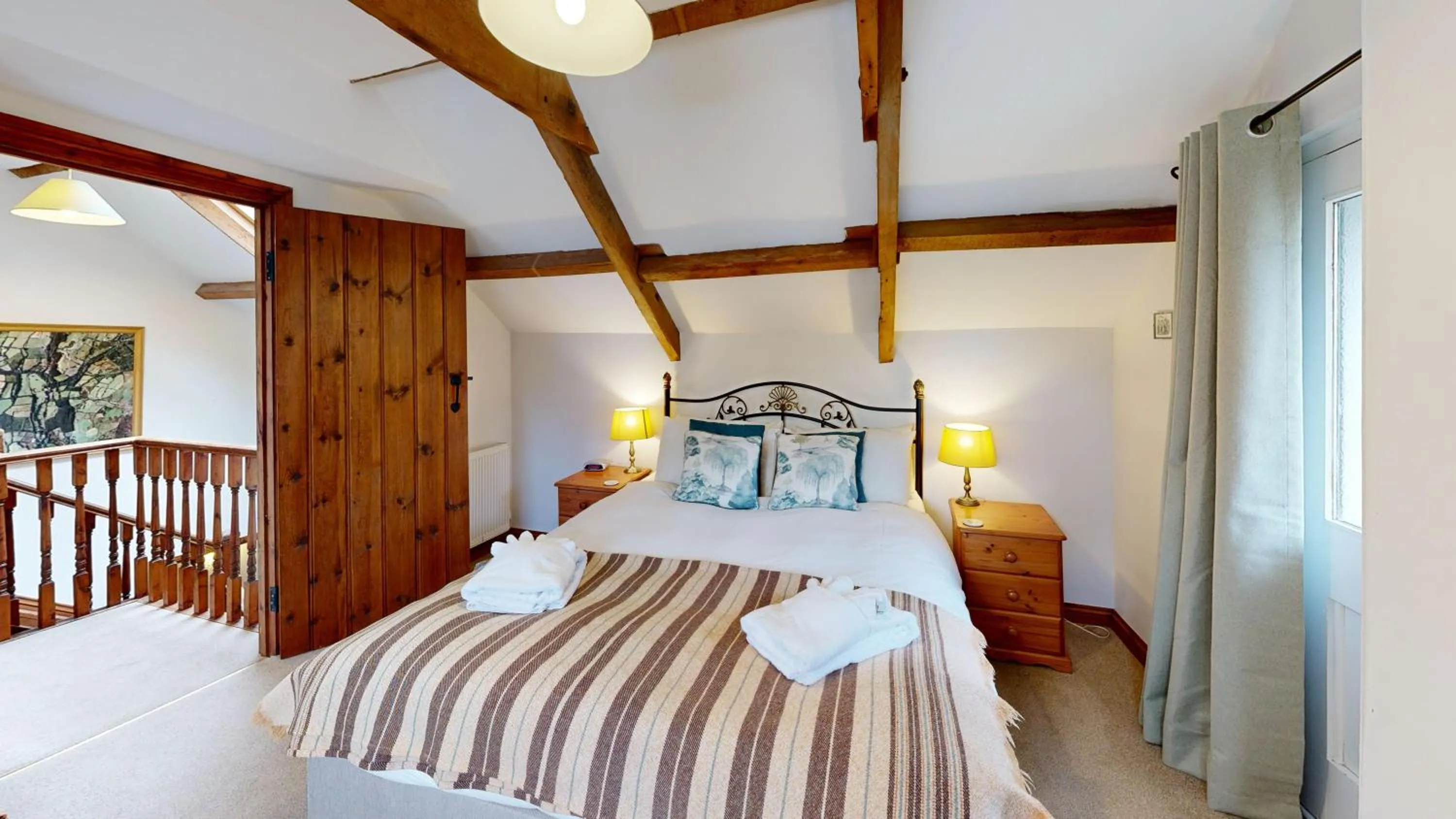Bed in Swansea Valley Holiday Cottages