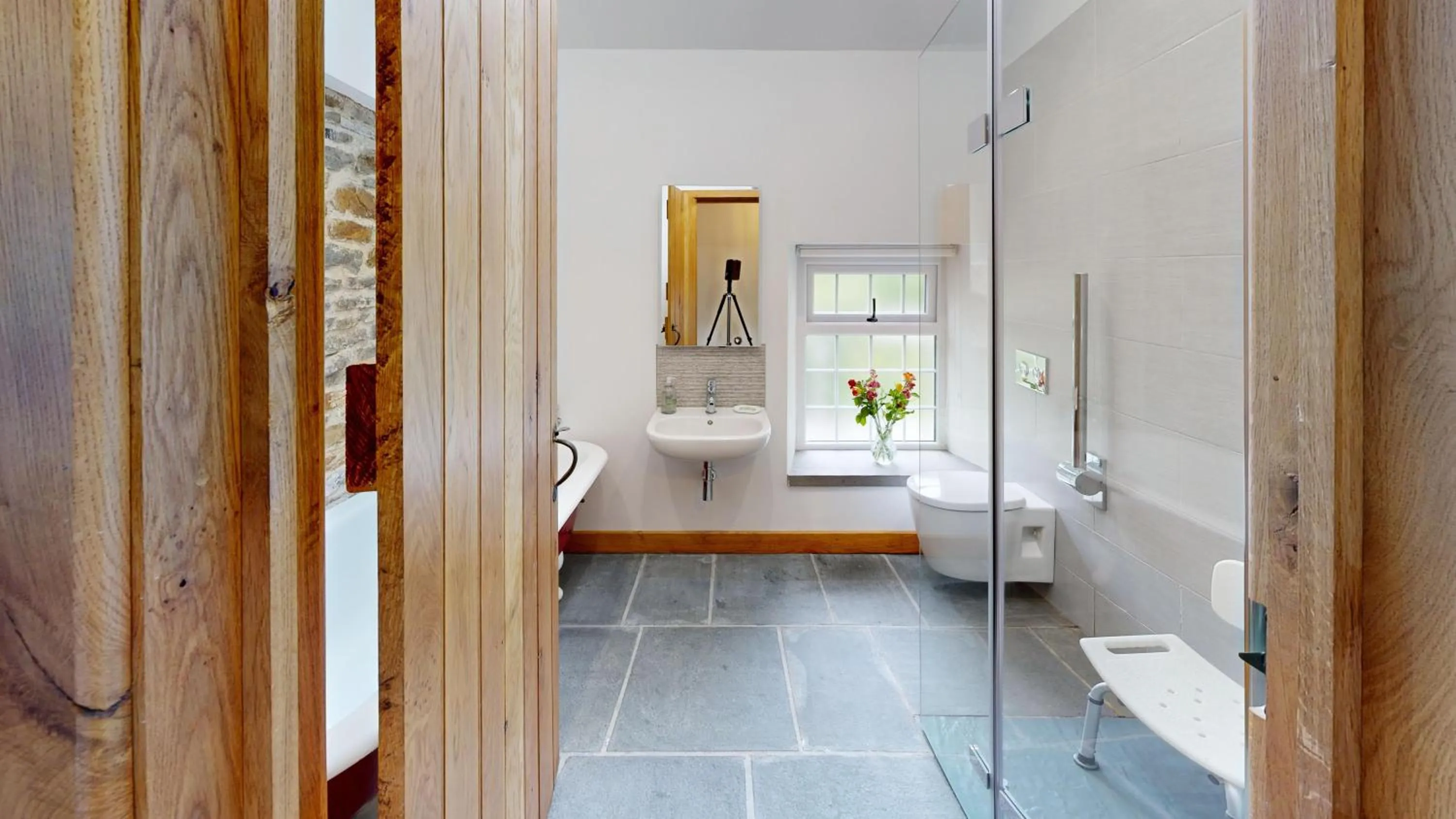 Shower in Swansea Valley Holiday Cottages