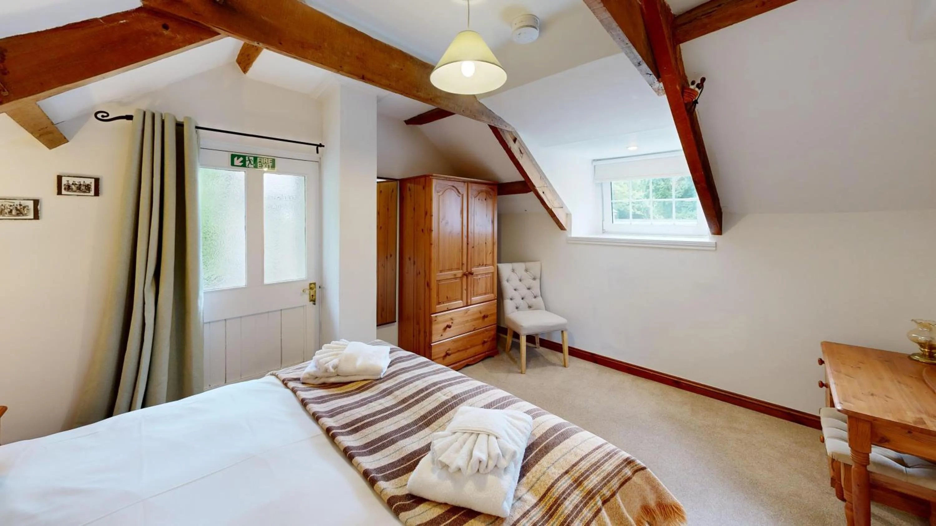 Bed in Swansea Valley Holiday Cottages