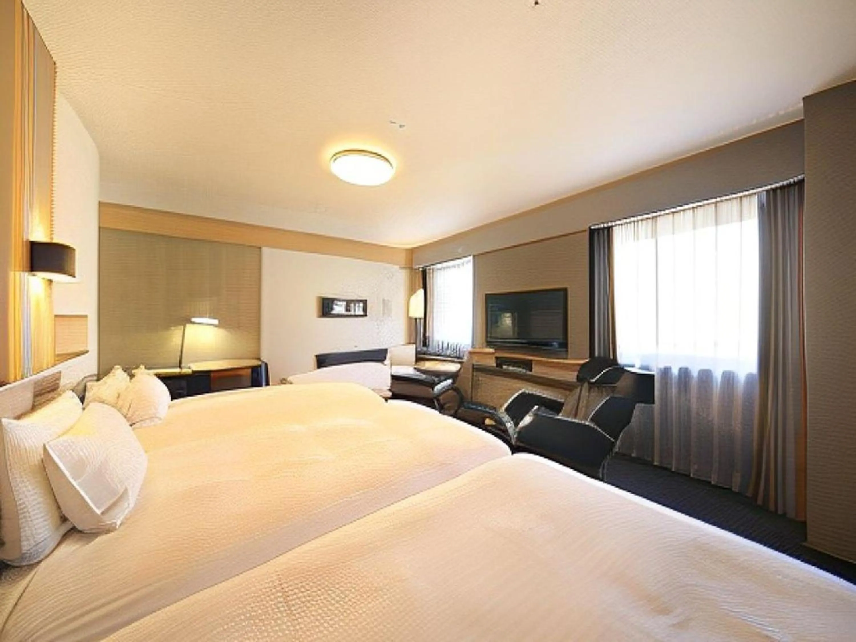 hair dresser, Bed in Richmond Hotel Yamagata Ekimae