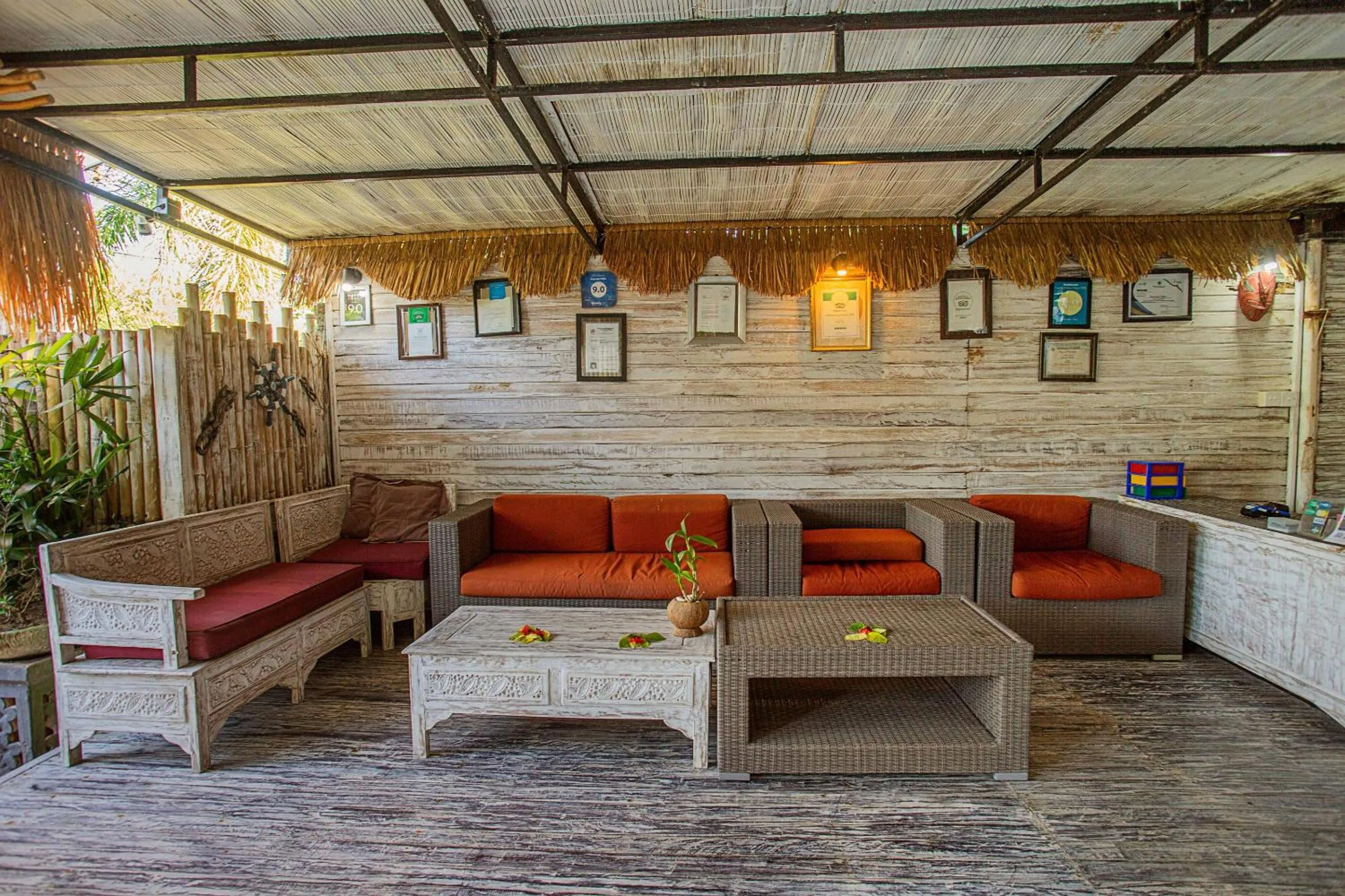 Seating area in Naturale Villas