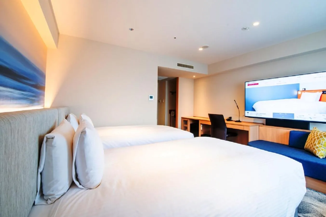 Bed in Richmond Hotel Miyazakiekimae