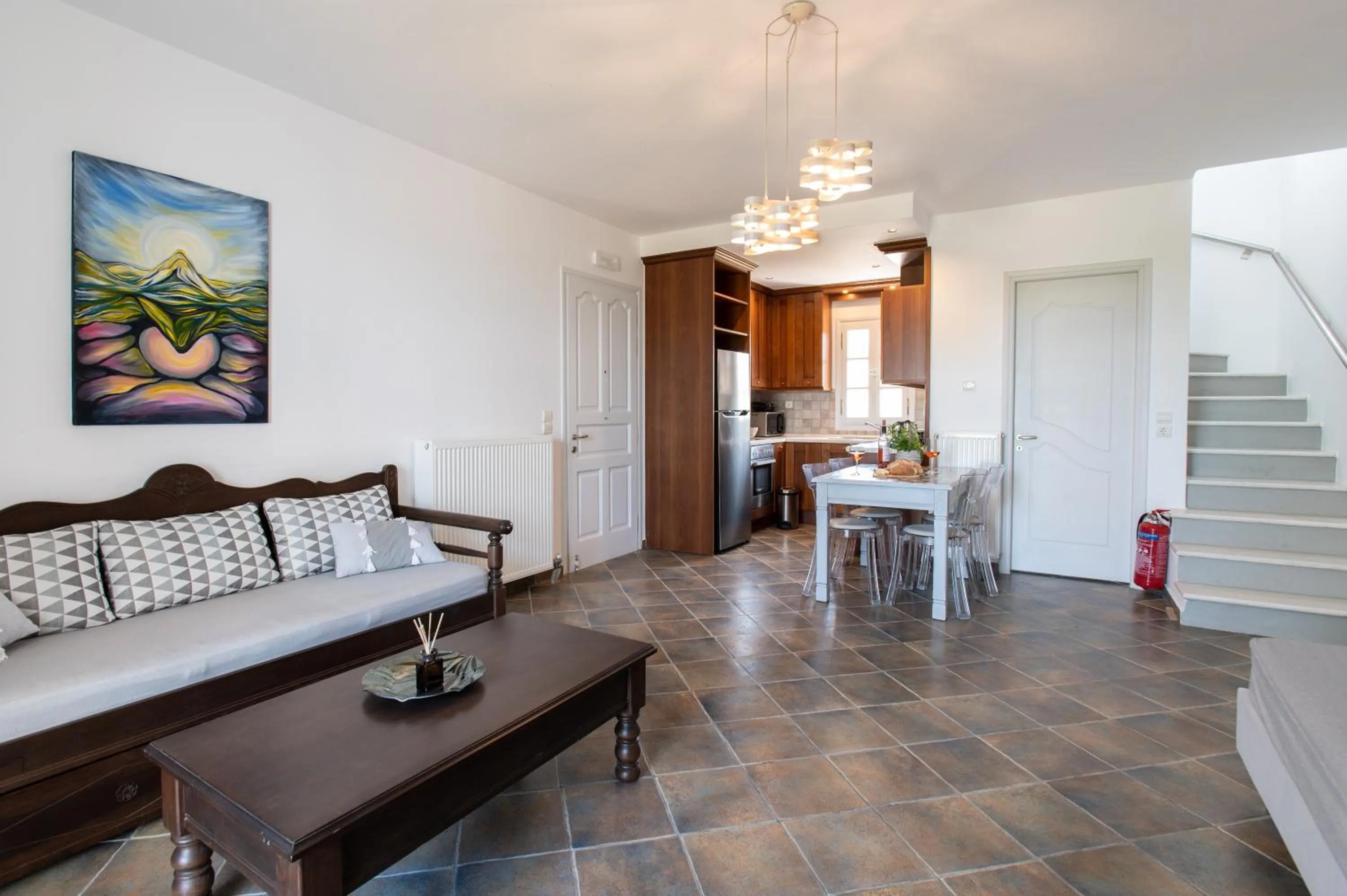 Living room in Sea Lilies Suites