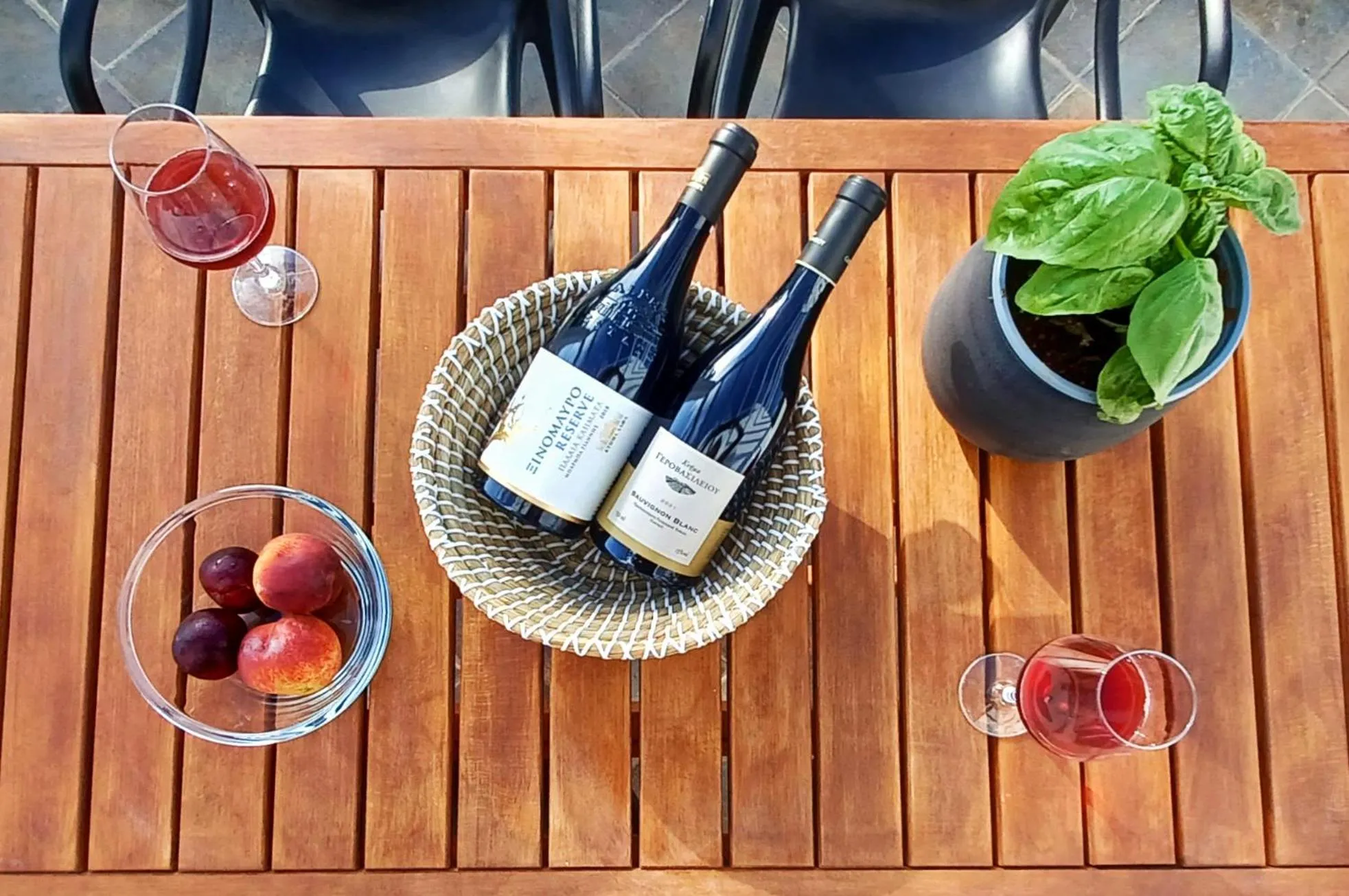 Drinks in Sea Lilies Suites