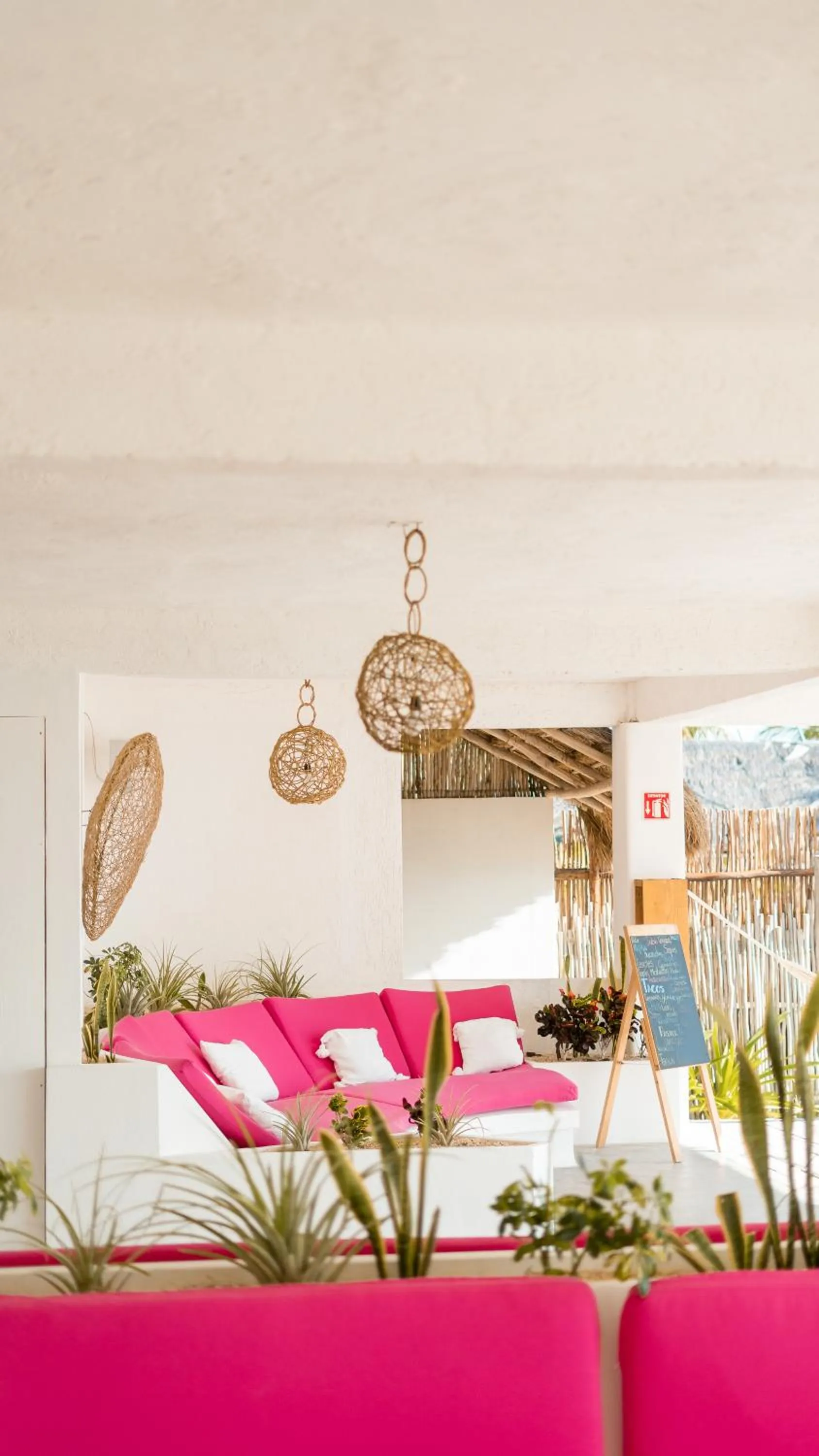 Living room in Punta Blanca Beach House