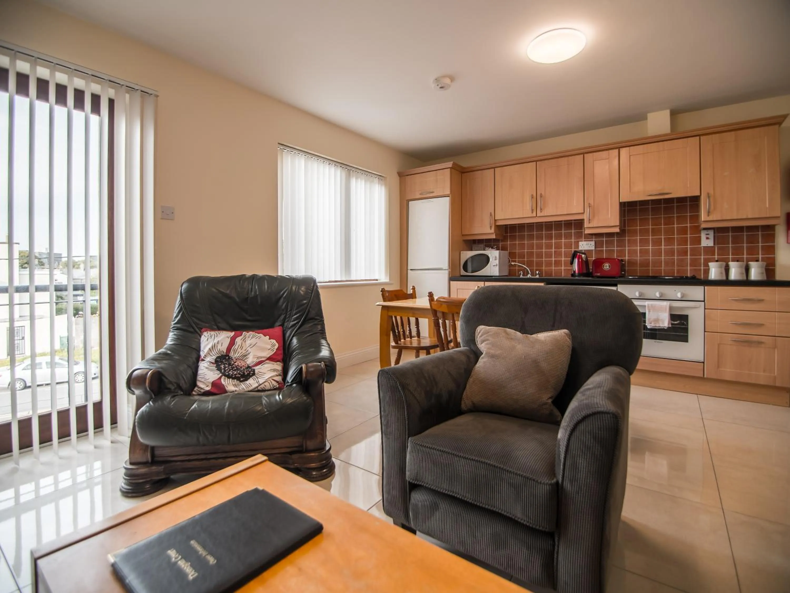 Seating area in Donegan Court Aparthotel
