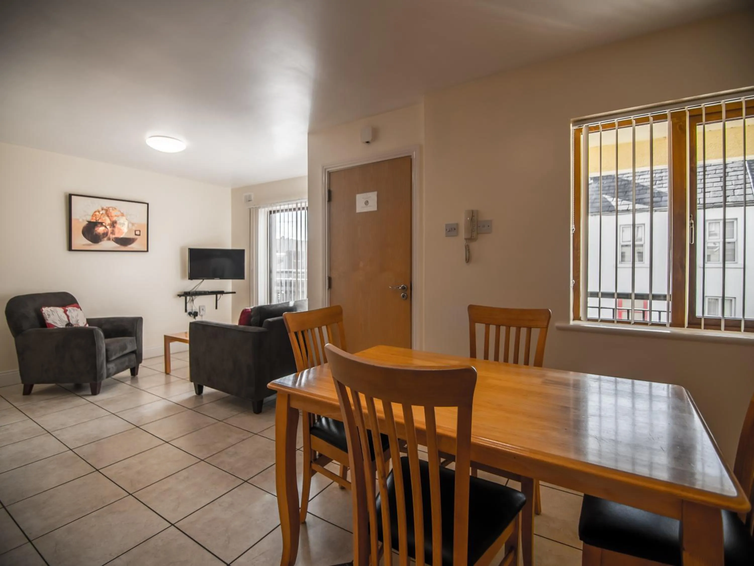 Living room in Donegan Court Aparthotel