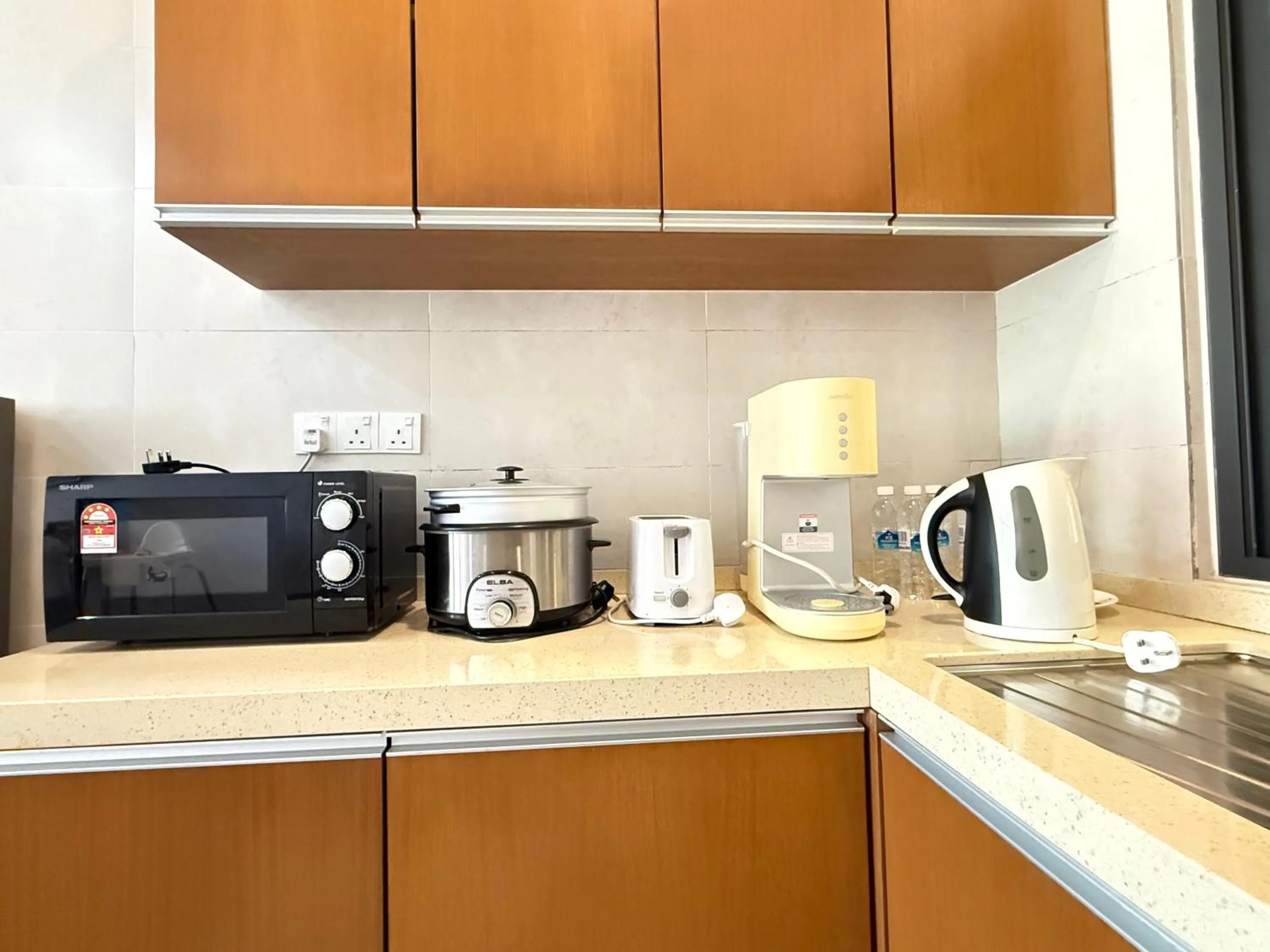 Kitchen or kitchenette in Nova Mountain n Sunrise view Hilltop Hotel Apartment in Cameron Highlands