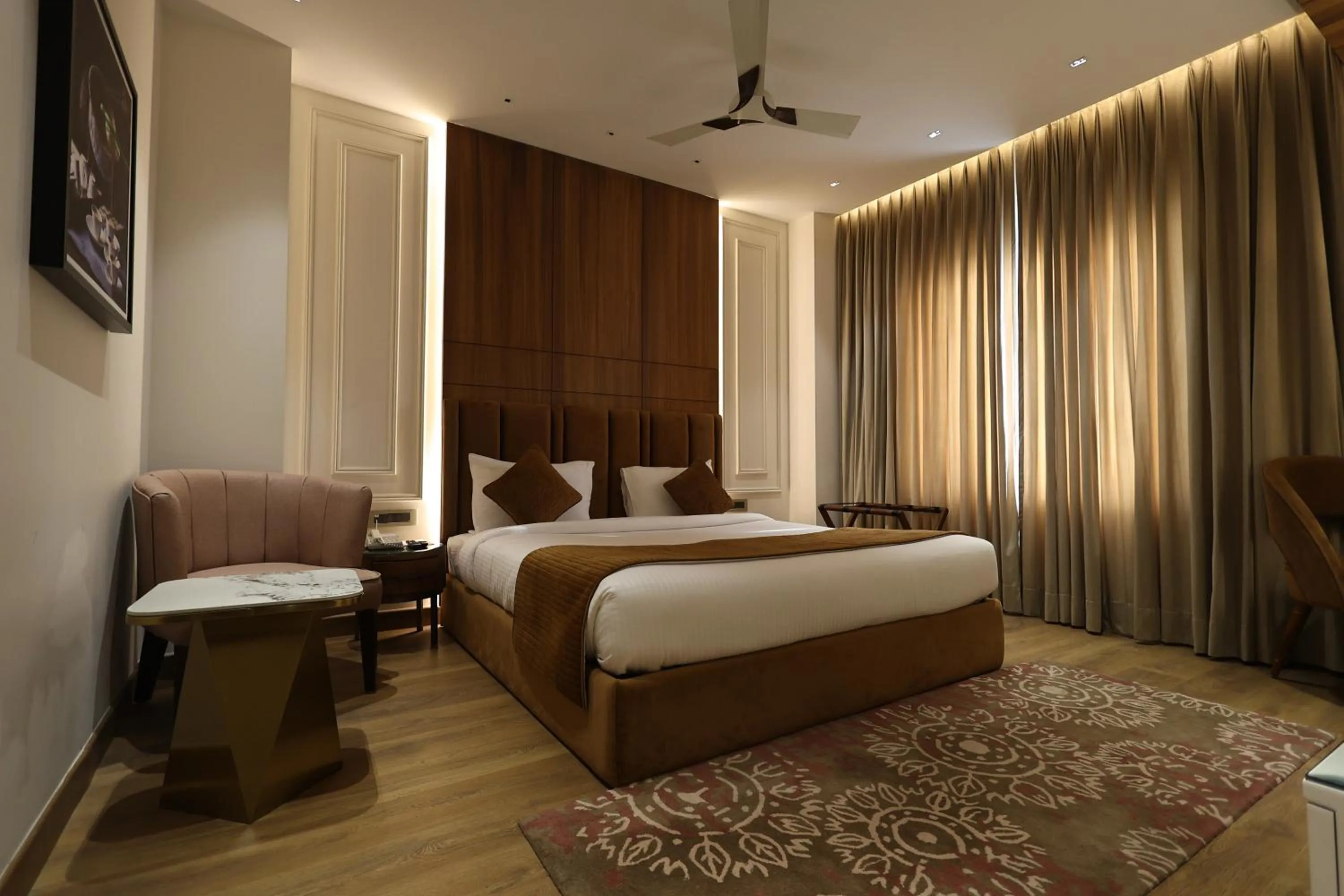 Bed in The Ramayana Hotel, Ayodhya