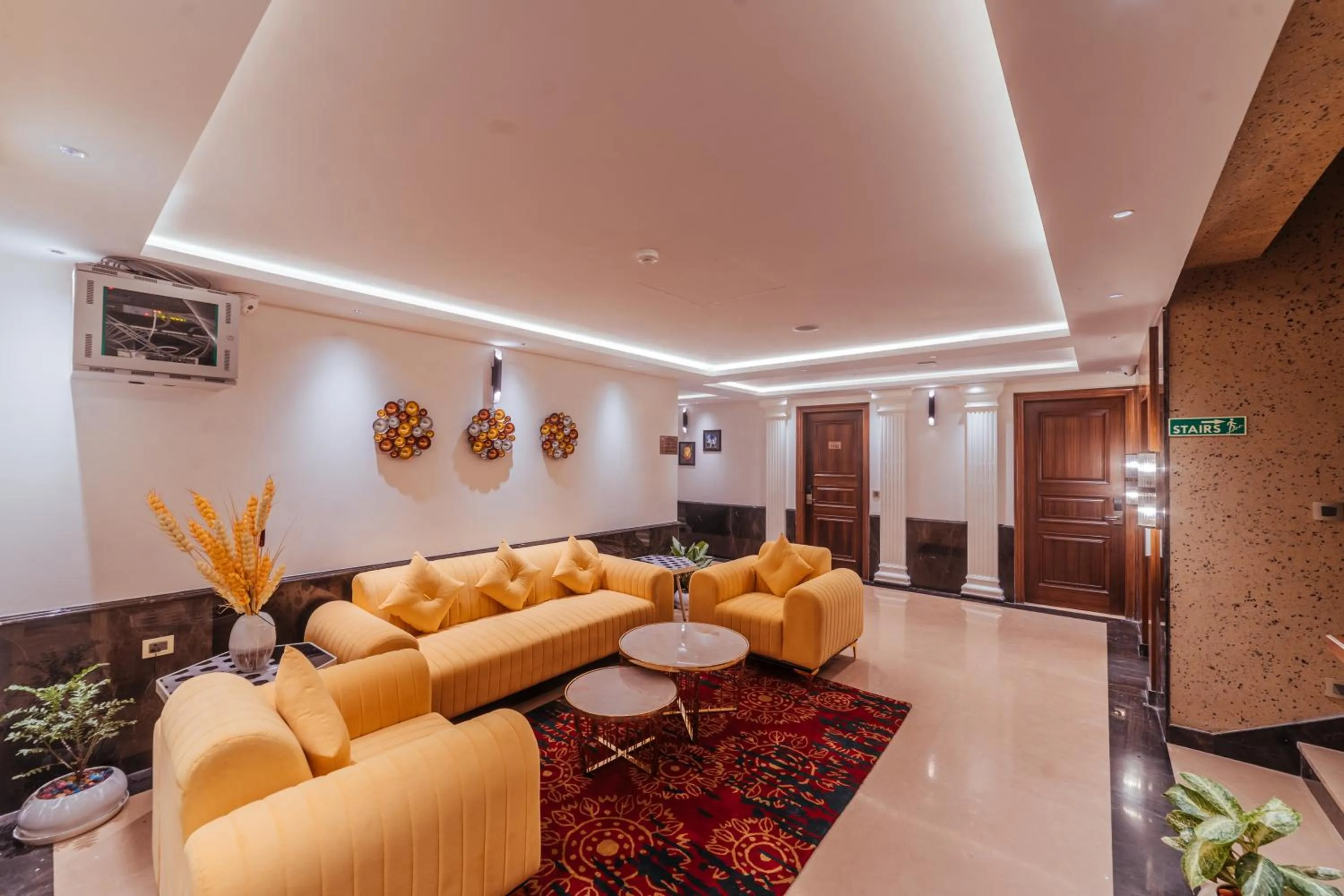 Seating area in The Ramayana Hotel, Ayodhya