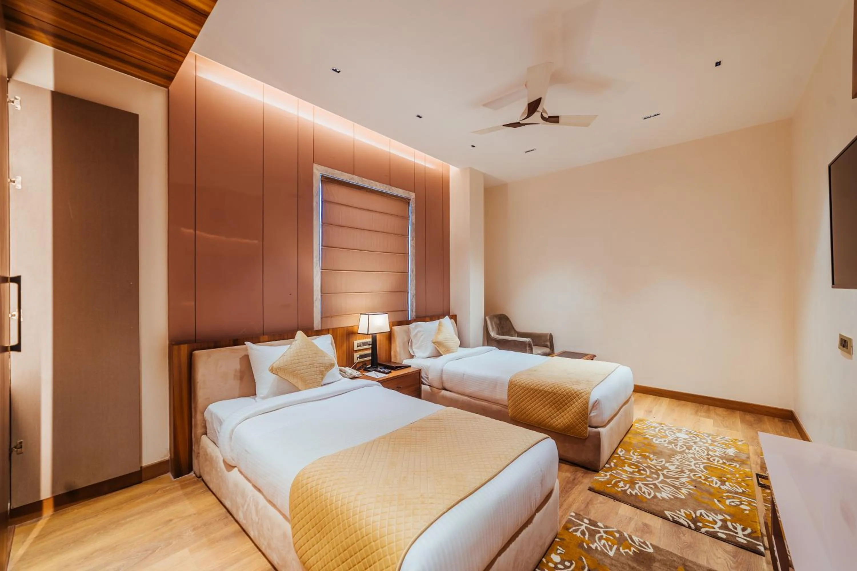 Bed in The Ramayana Hotel, Ayodhya