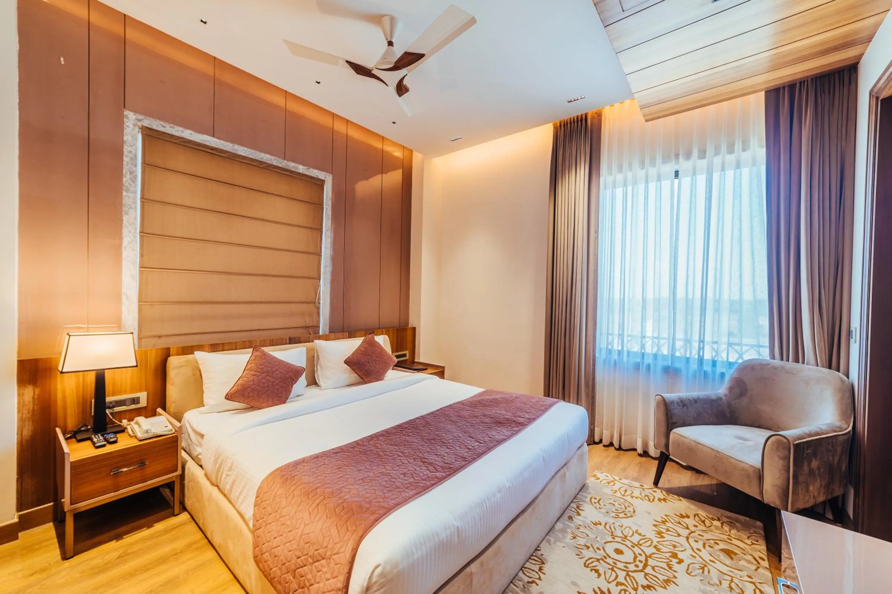 Bed in The Ramayana Hotel, Ayodhya