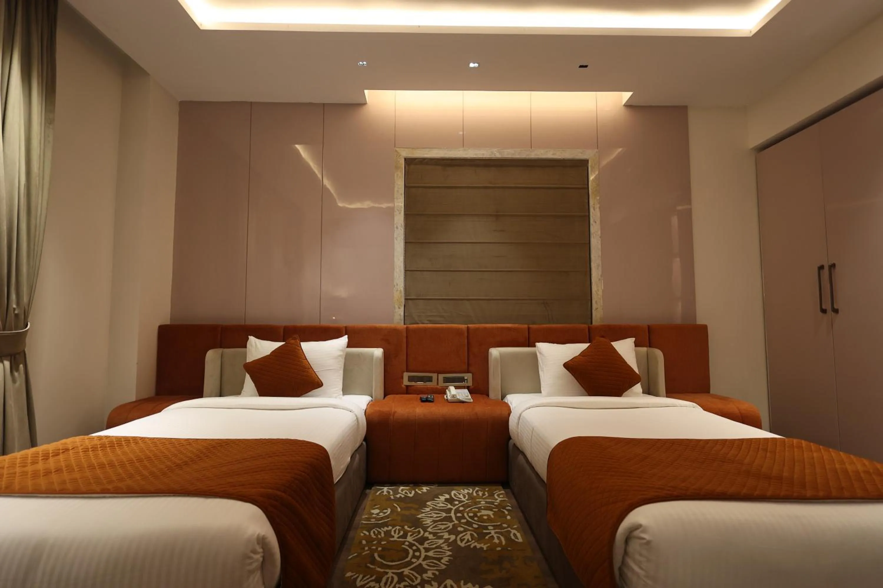 Bed in The Ramayana Hotel, Ayodhya