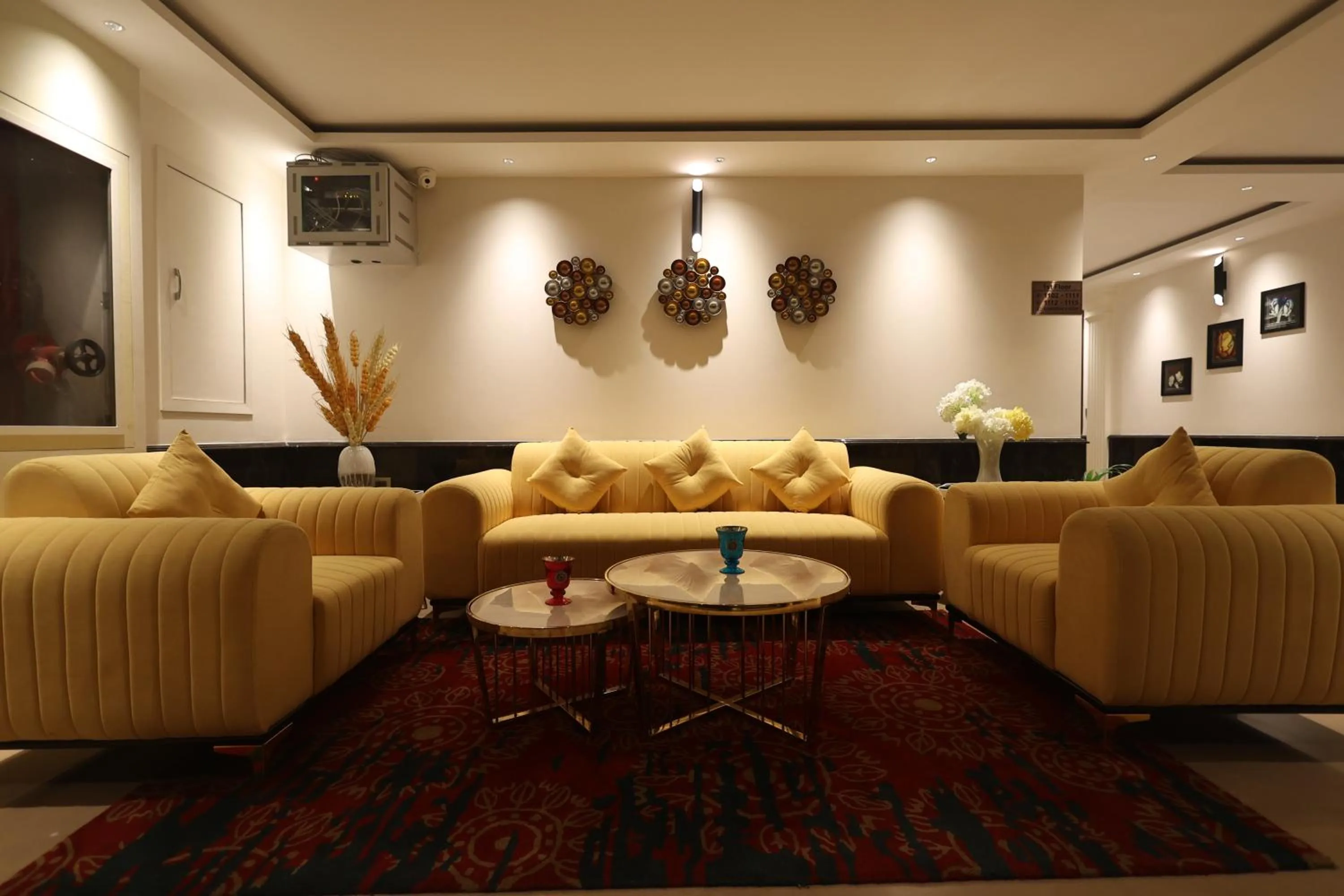 Seating area in The Ramayana Hotel, Ayodhya