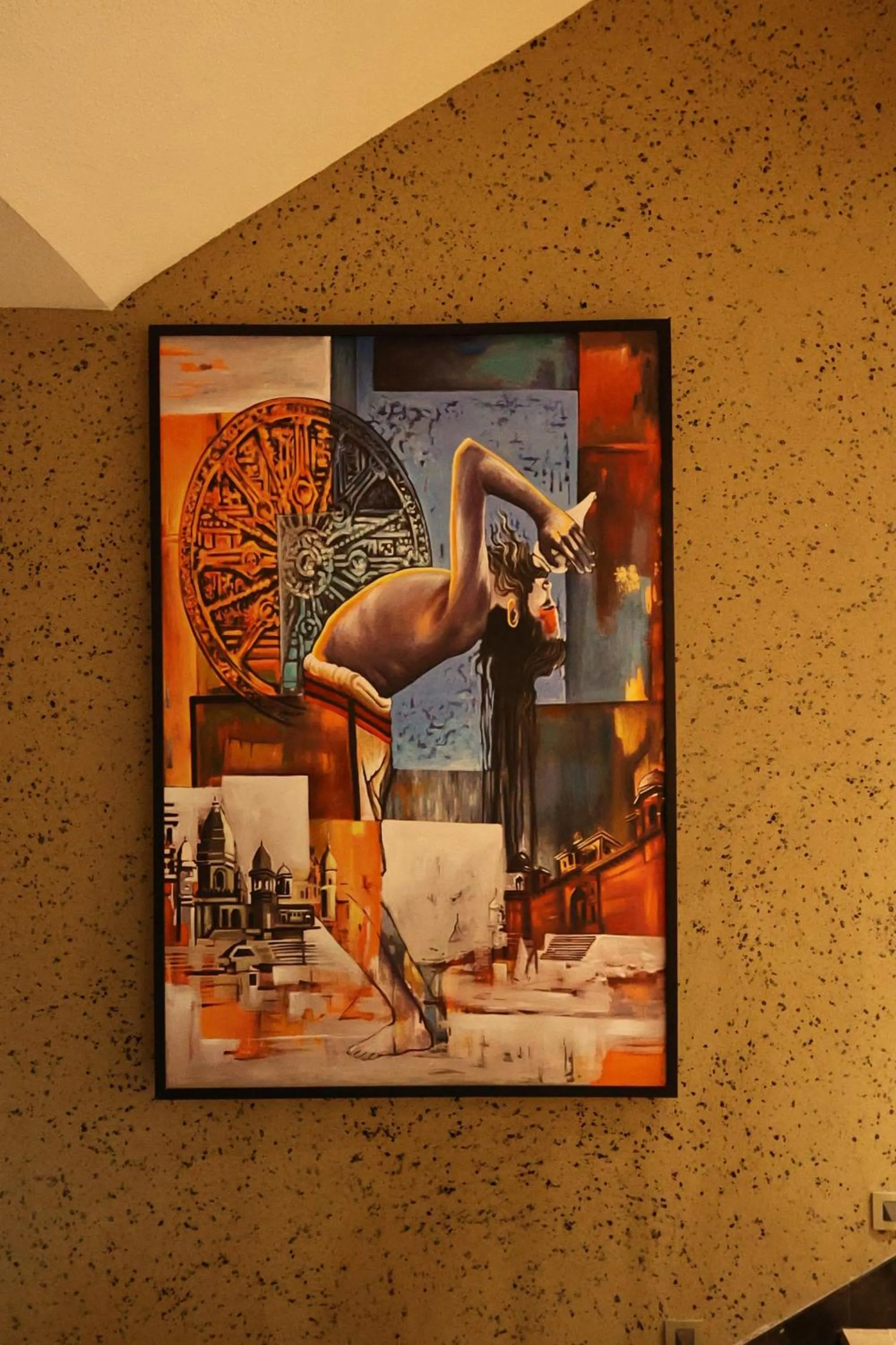 Decorative detail in The Ramayana Hotel, Ayodhya