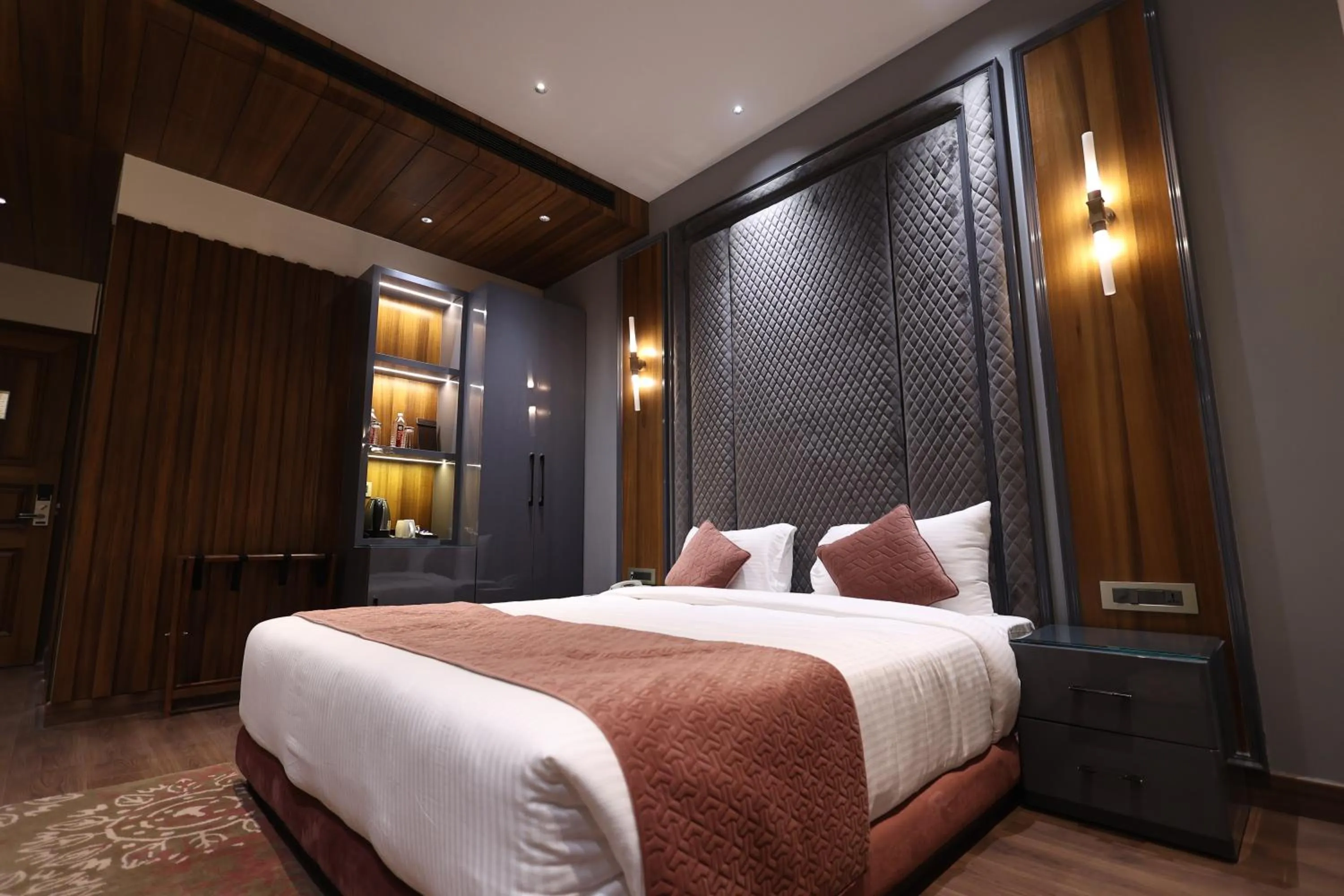 Bed in The Ramayana Hotel, Ayodhya