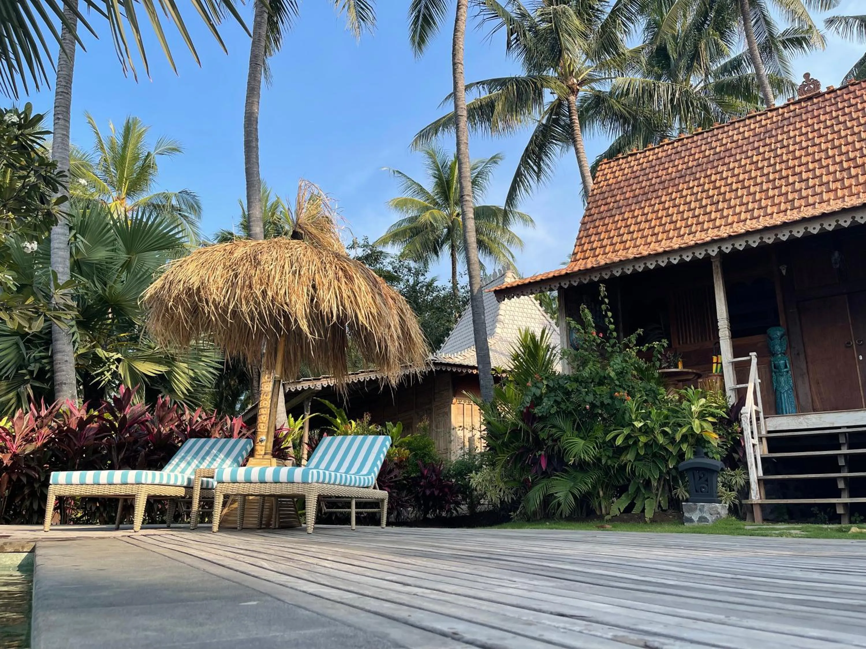 Garden view in Louka Beach Bali