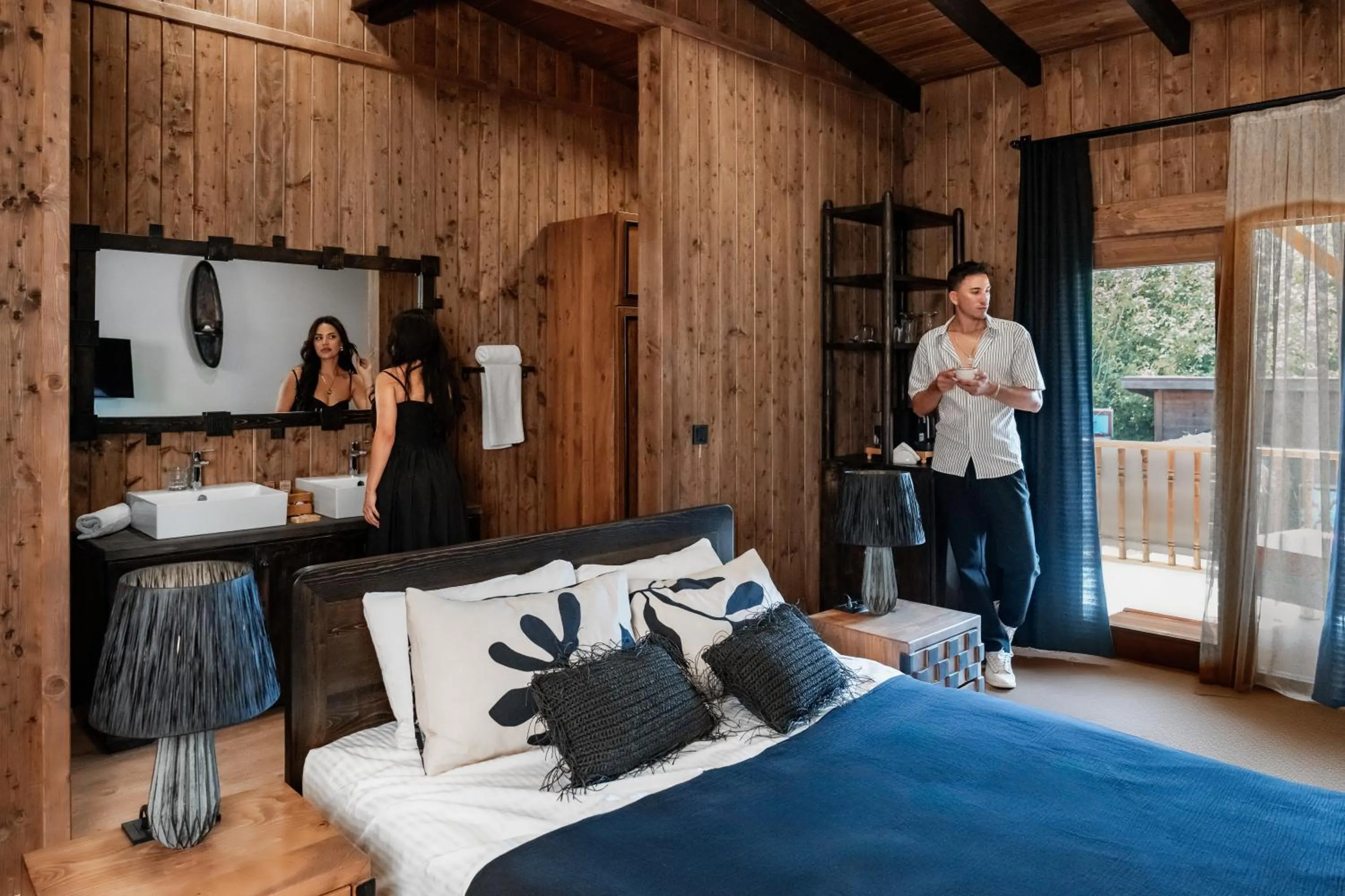 Bed in Naturelife Bungalows & SPA