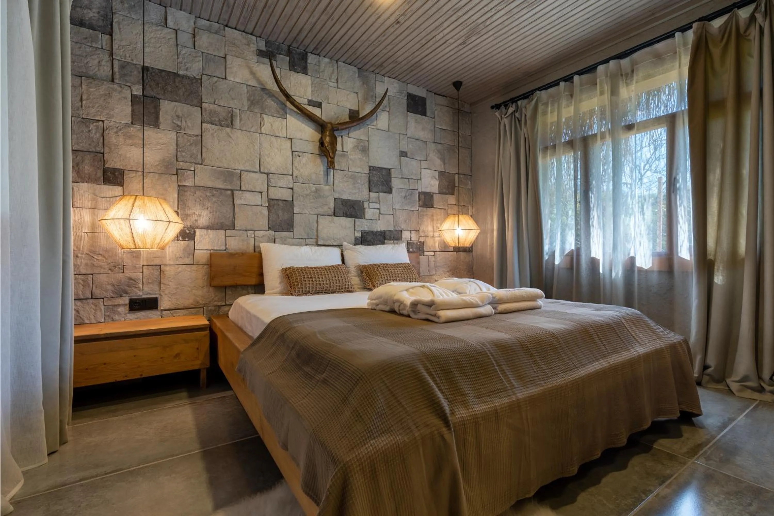 Bedroom, Bed in Naturelife Bungalows & SPA