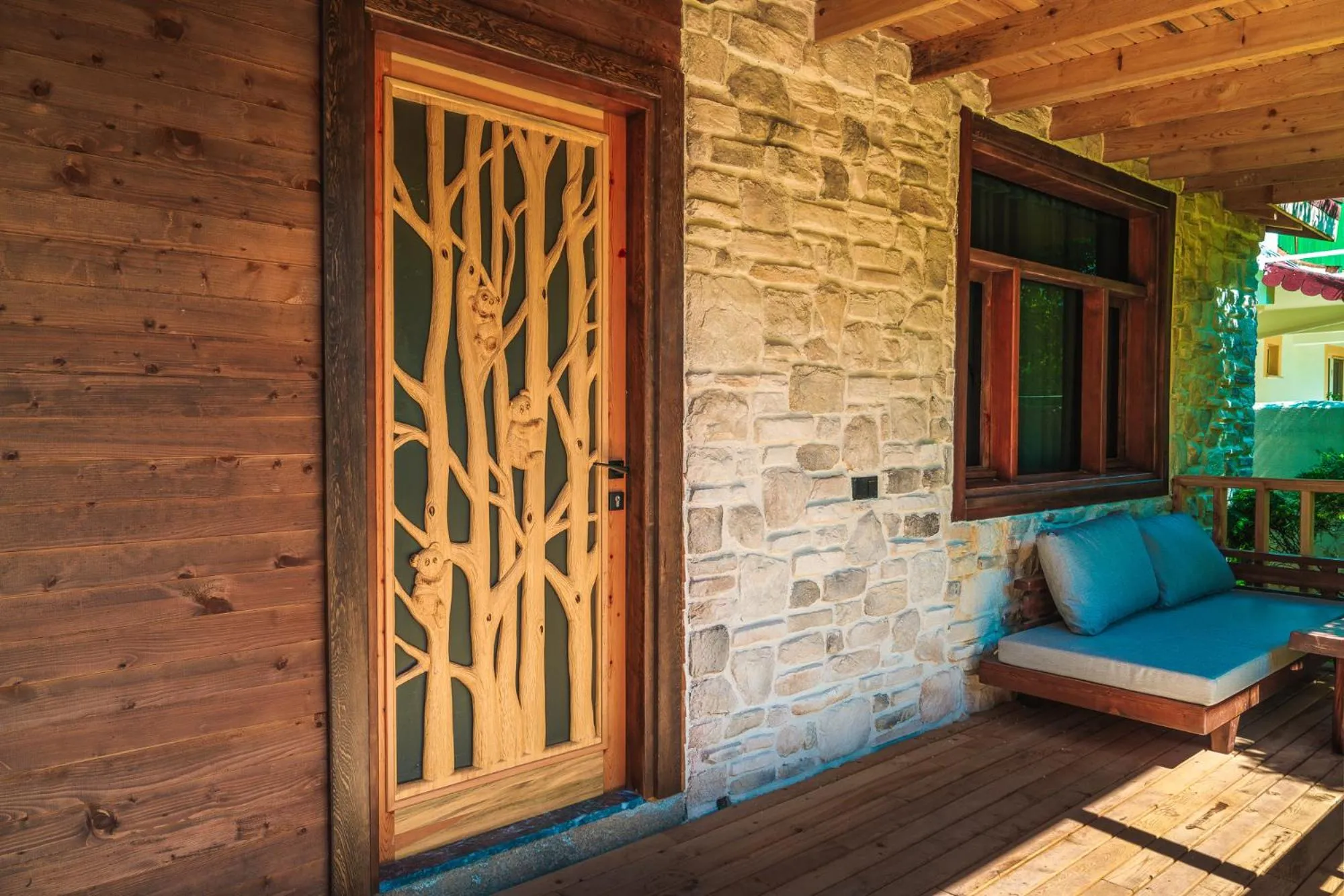 Balcony/Terrace in Naturelife Bungalows & SPA