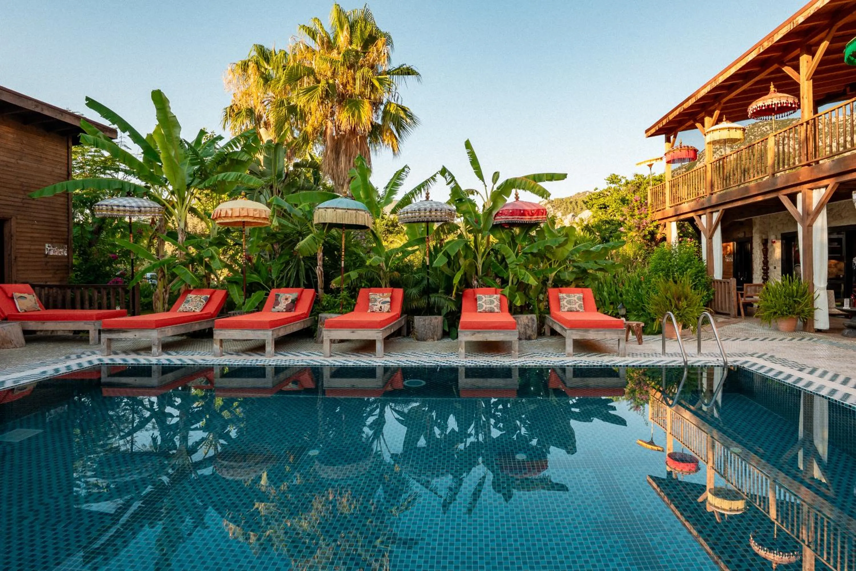 Pool view in Naturelife Bungalows & SPA