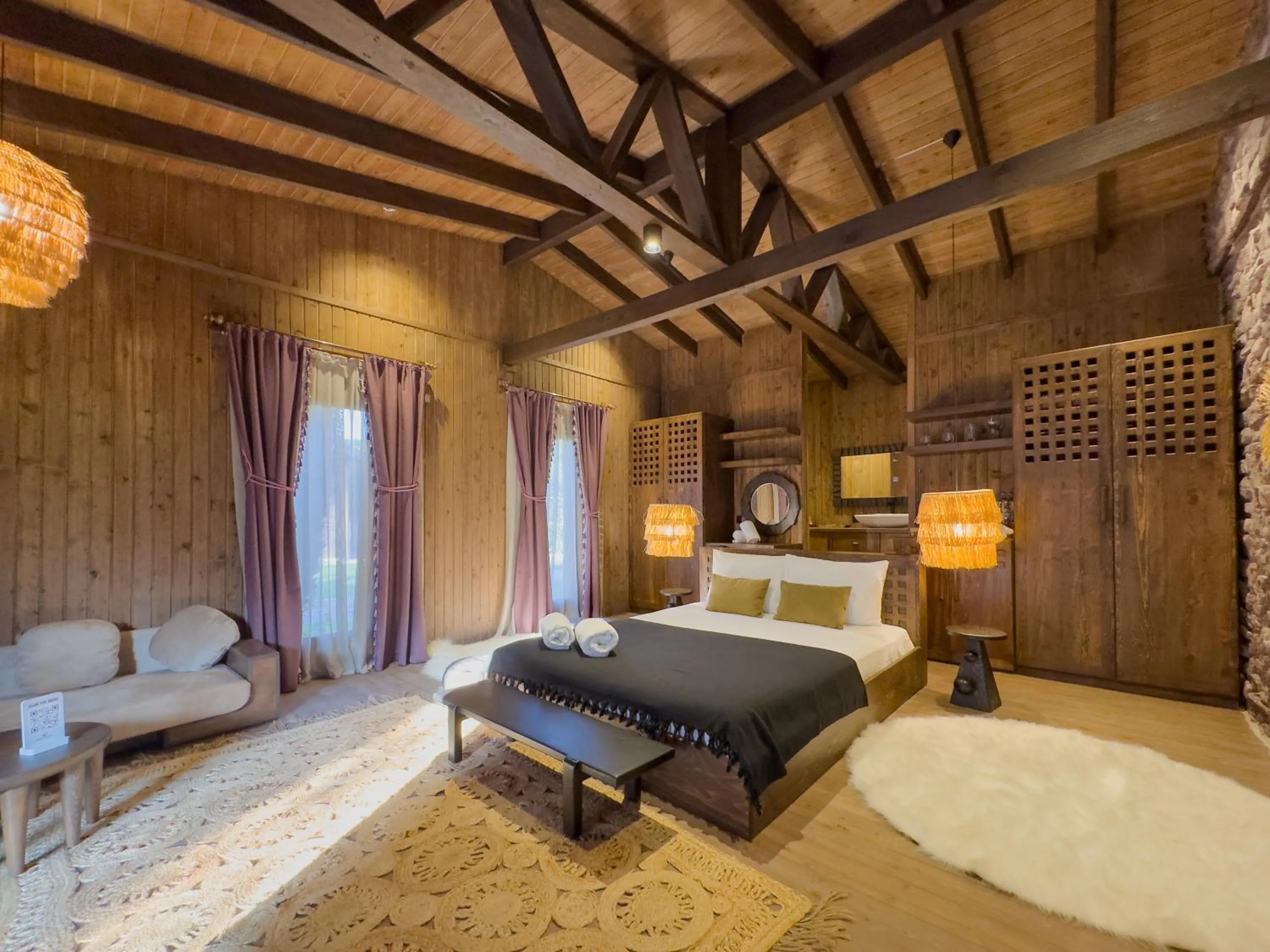 Bedroom, Bed in Naturelife Bungalows & SPA