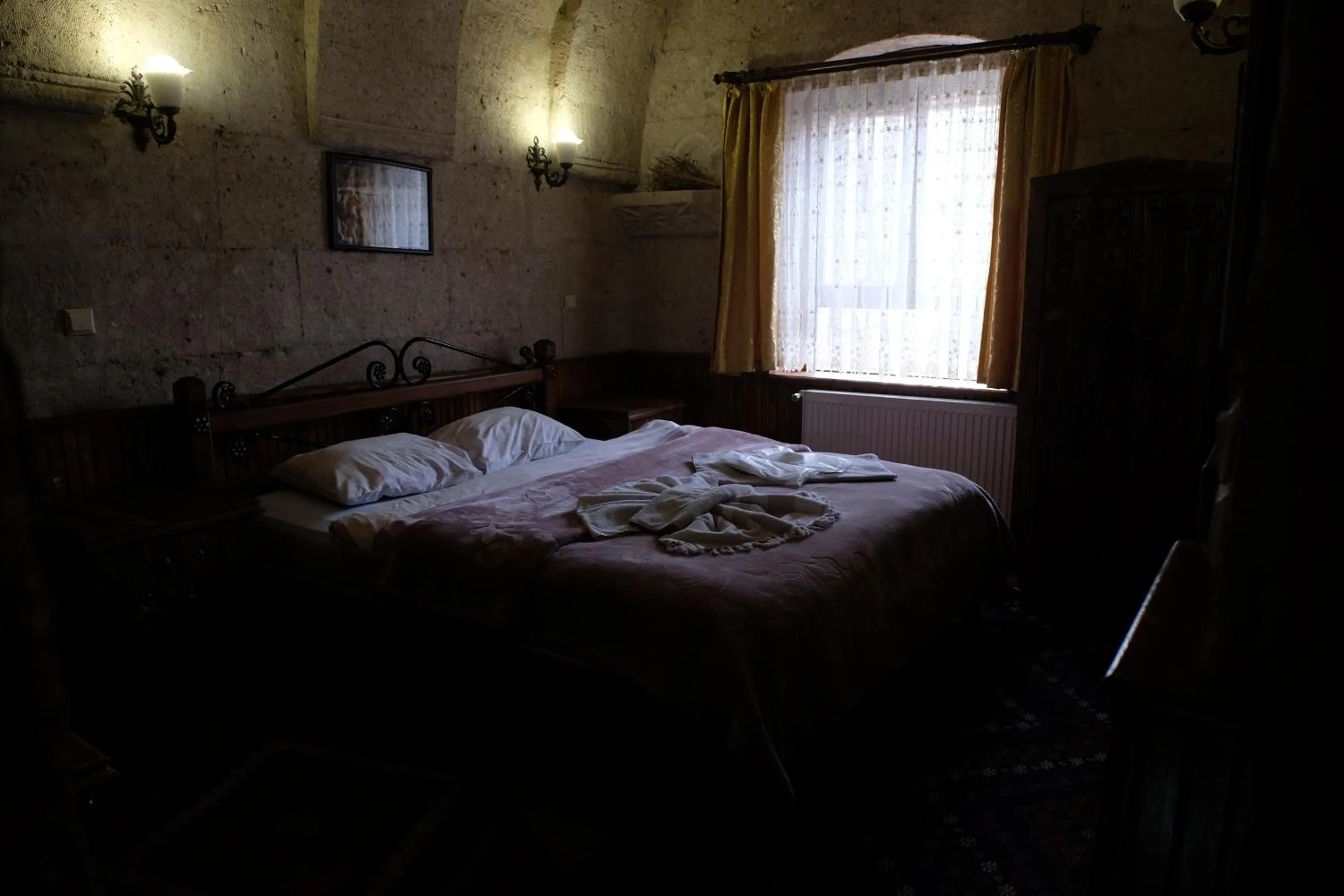 Bedroom, Bed in Anatolia cave hotel Pension