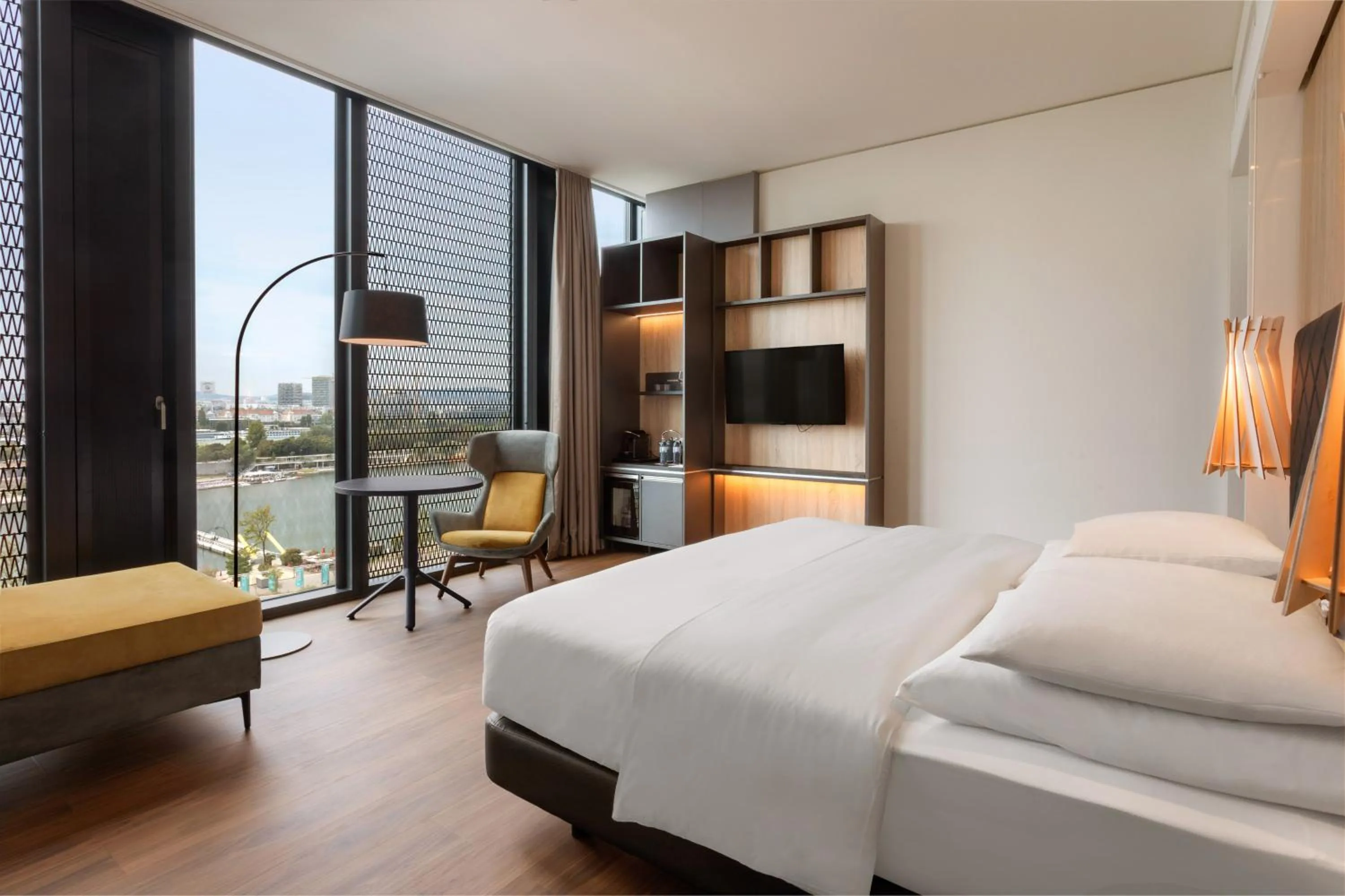 View (from property/room), Bed in Melia Vienna