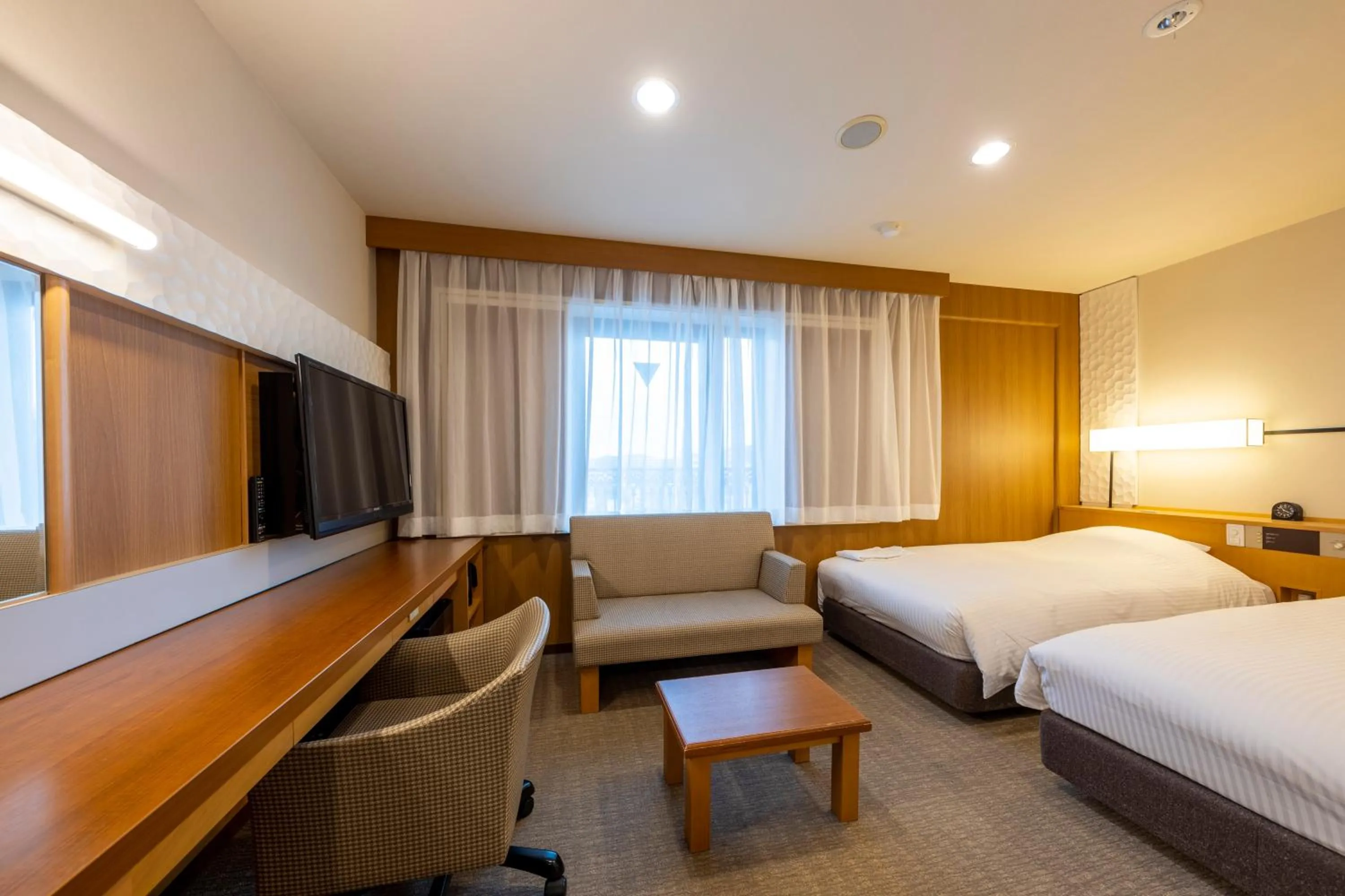 Photo of the whole room, Bed in JR CLEMENT INN HIMEJI