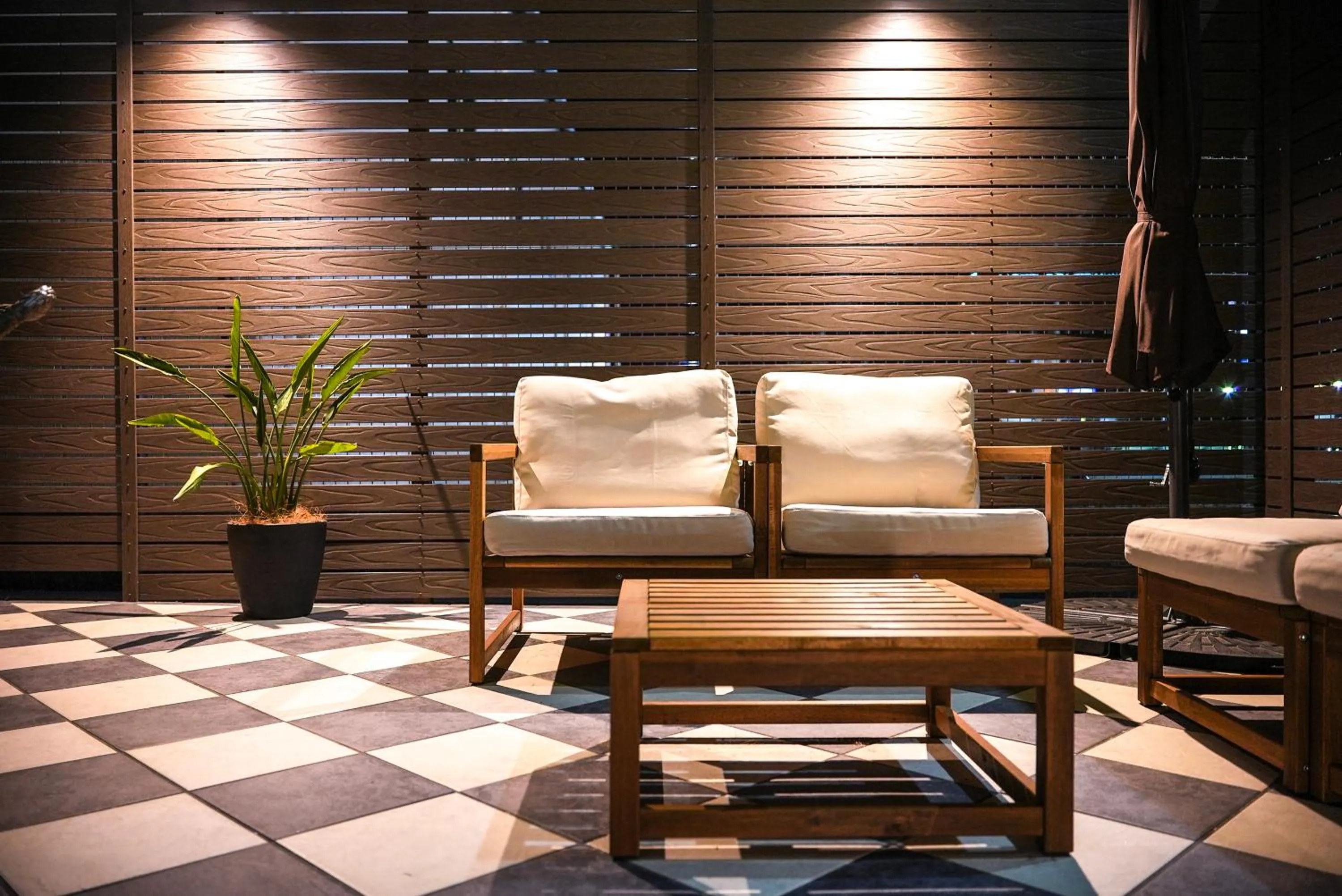 Seating area in Super Hotel Shikoku-chuo